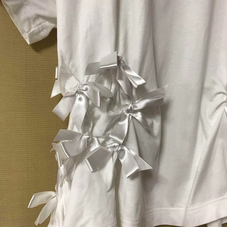 Comme des Garcons Comme des Garcons White vintage bow blouse Size M / US 6-8 / IT 42-44 - 3 Thumbnail