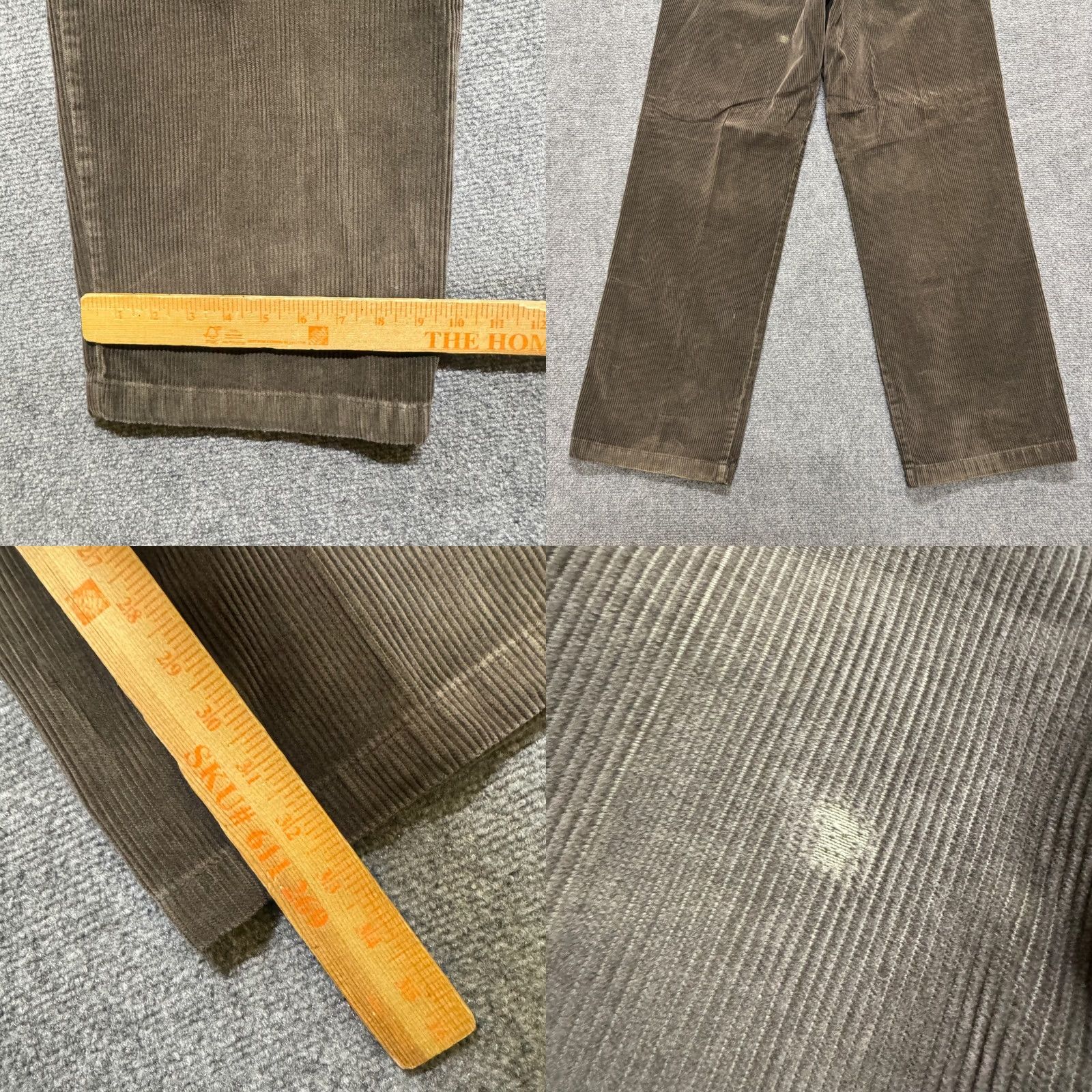 Dockers VTG Dockers Corduroy Pants Straight Fit 36x34 Brown Faded 90s Paper Tag Mens Regular Size US 36 / EU 52 - 8 Thumbnail