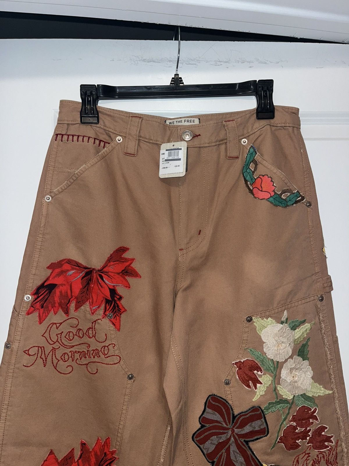 Free People We the Free Wide Leg Pants Size 27" / US 4 / IT 40 - 4 Thumbnail