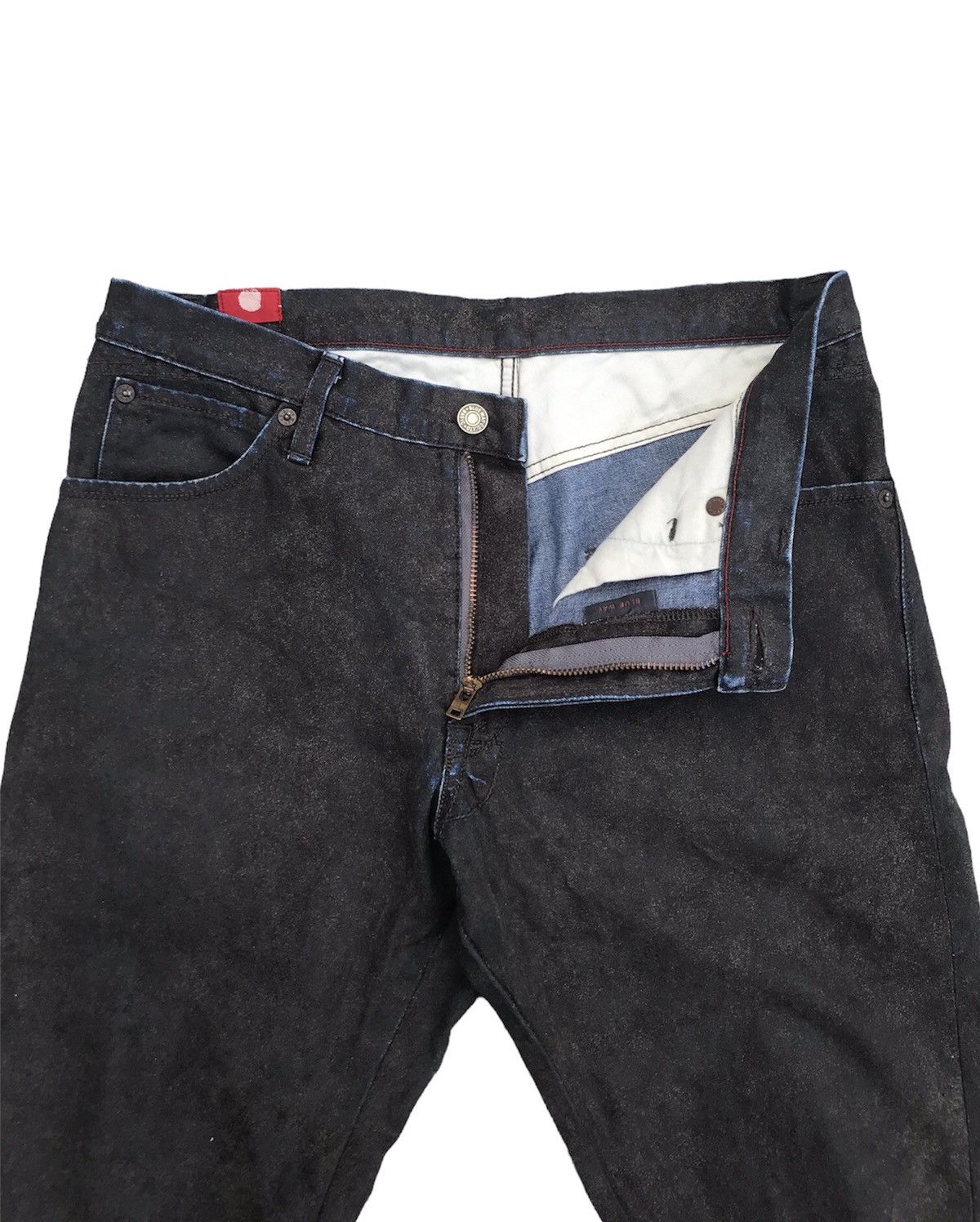 Japanese Brand Vintage Dyed Blue Way Denim Size US 32 / EU 48 - 4 Thumbnail