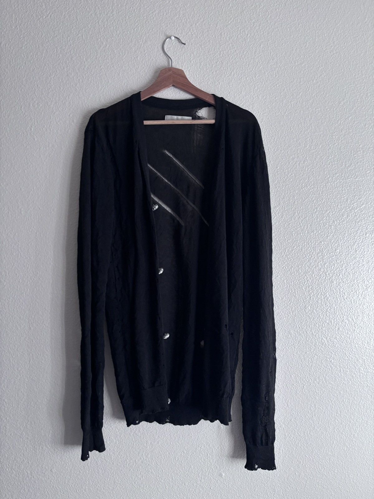 Number (N)ine SS02 Grunge Cardigan Size US XL / EU 56 / 4 - 2 Thumbnail