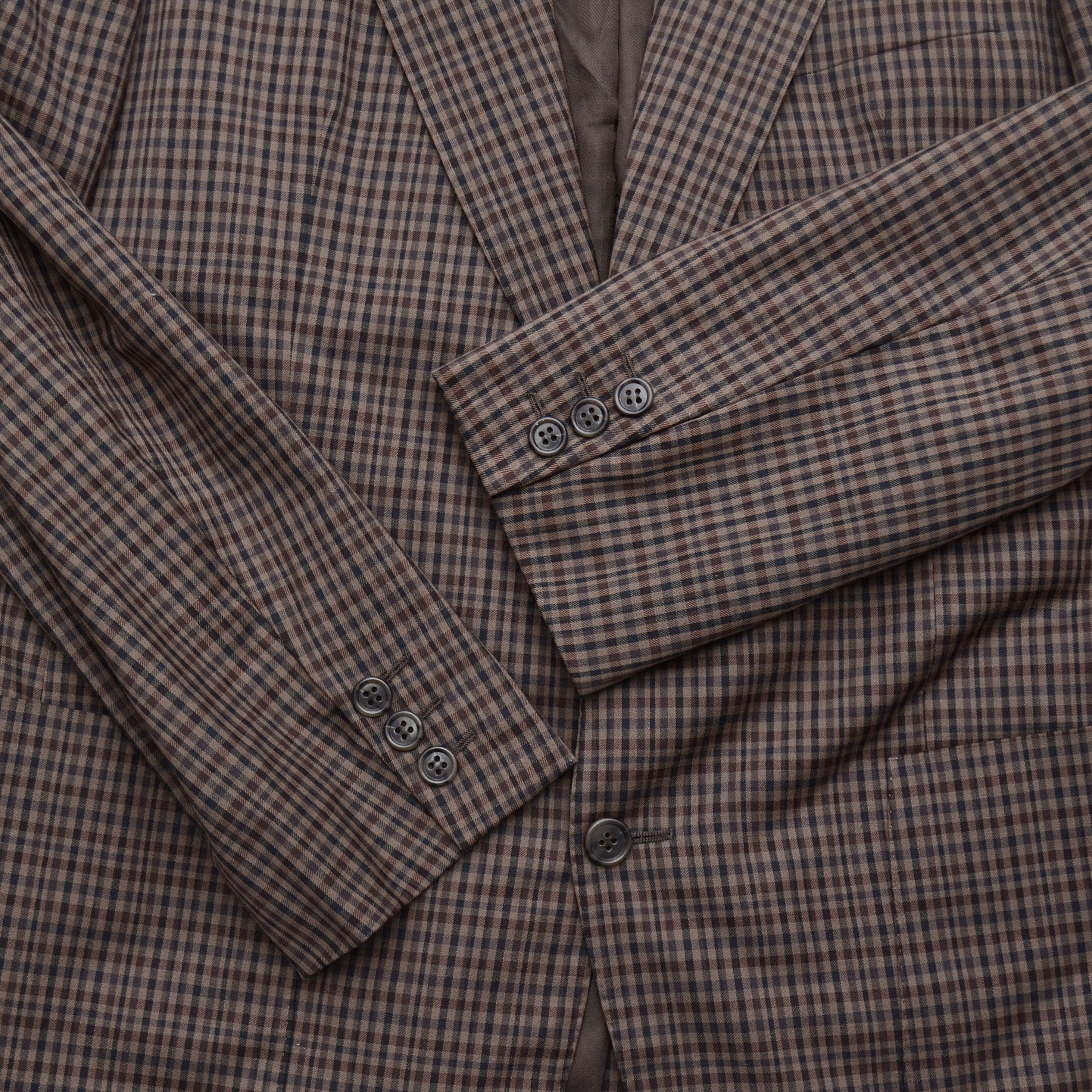 Givenchy × Vintage Vintage Gentelmen Givenchy Paris Coat Check Blazer Size 50 Size 50R - 5 Thumbnail