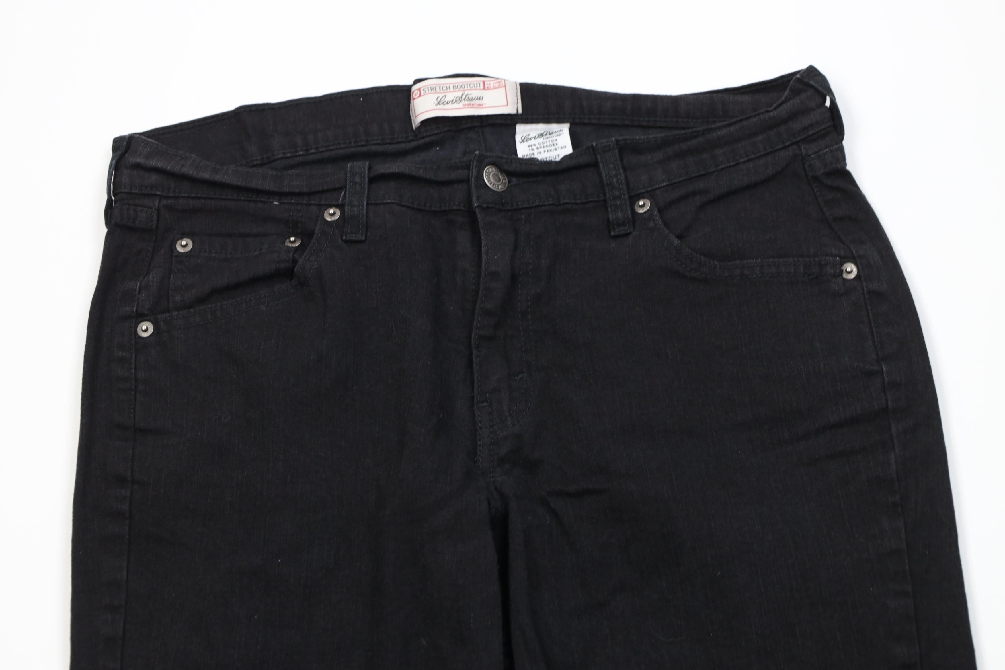 Levi's Vintage Y2K 2004 Levis Short Babydoll Stretch Bootcut Jeans Size 34" / US 12 / IT 48 - 2 Thumbnail