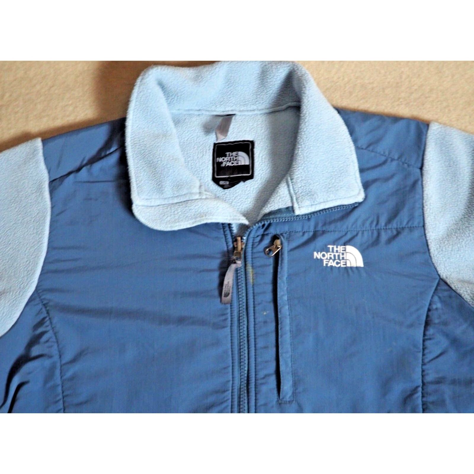 The North Face VINTAGE The North Face Denali Jacket Womens L Sky Blue Logo Nylon Fleece Outdoor Size L / US 10 / IT 46 - 3 Thumbnail