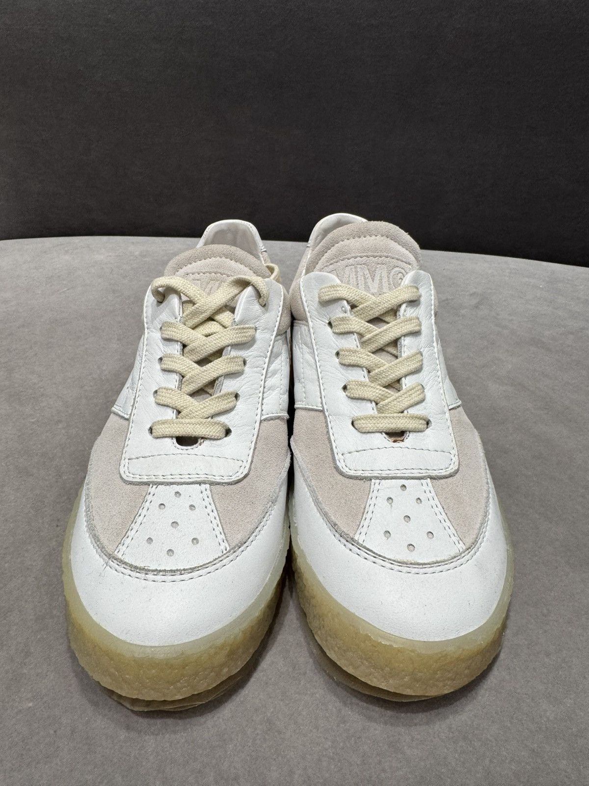 Maison Margiela 95New Leather & Suede Low-Top Sneakers - WHITE, 36 - No box Size US 6 / IT 36 - 2 Thumbnail