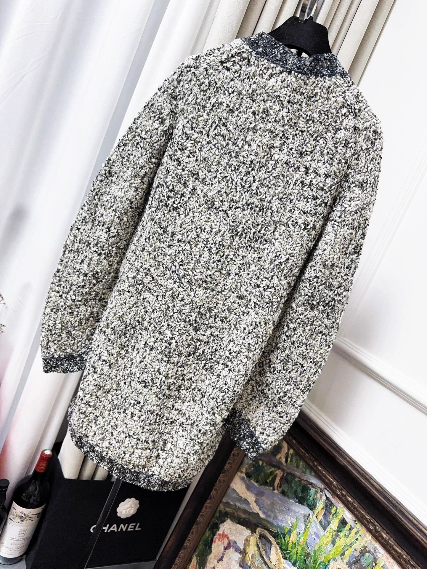 Chanel Chanel 19A Egyptian Gold Thread Knit Longline Cardigan 36 Size XS / US 0-2 / IT 36-38 - 2 Thumbnail