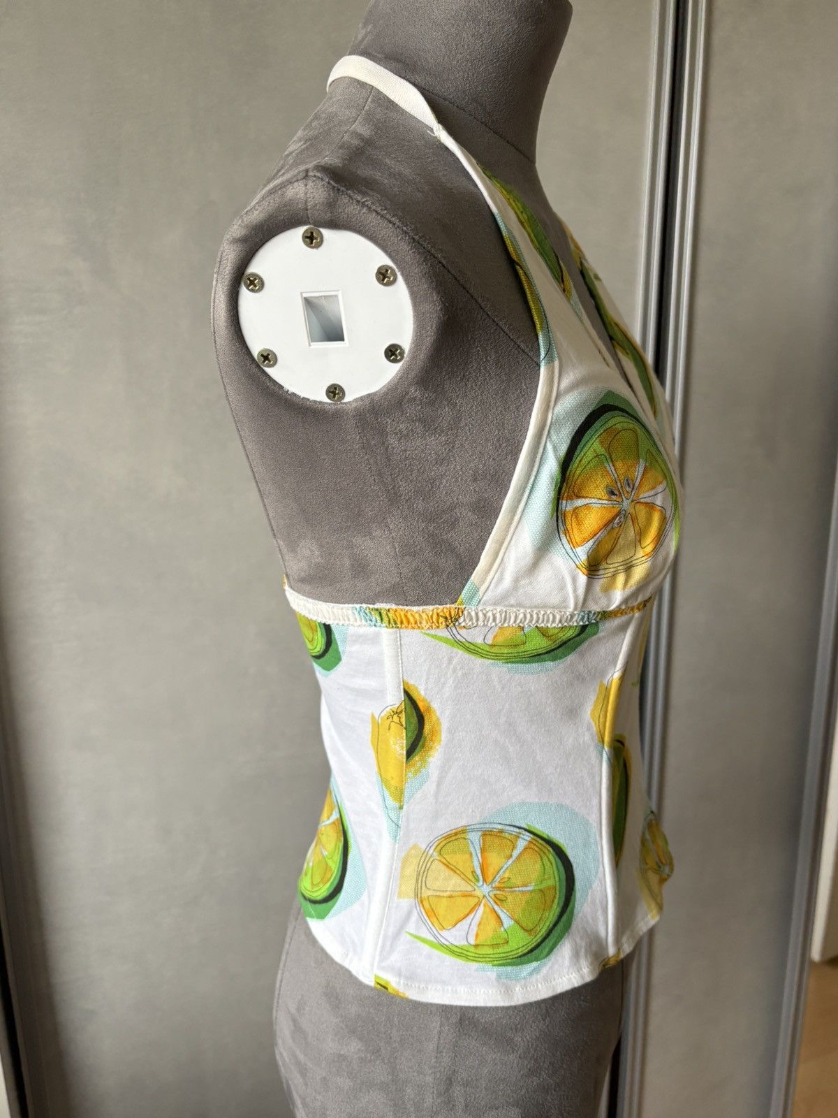 Dior Christian Dior lemon print bustier top – Galliano era Size S / US 4 / IT 40 - 4 Thumbnail
