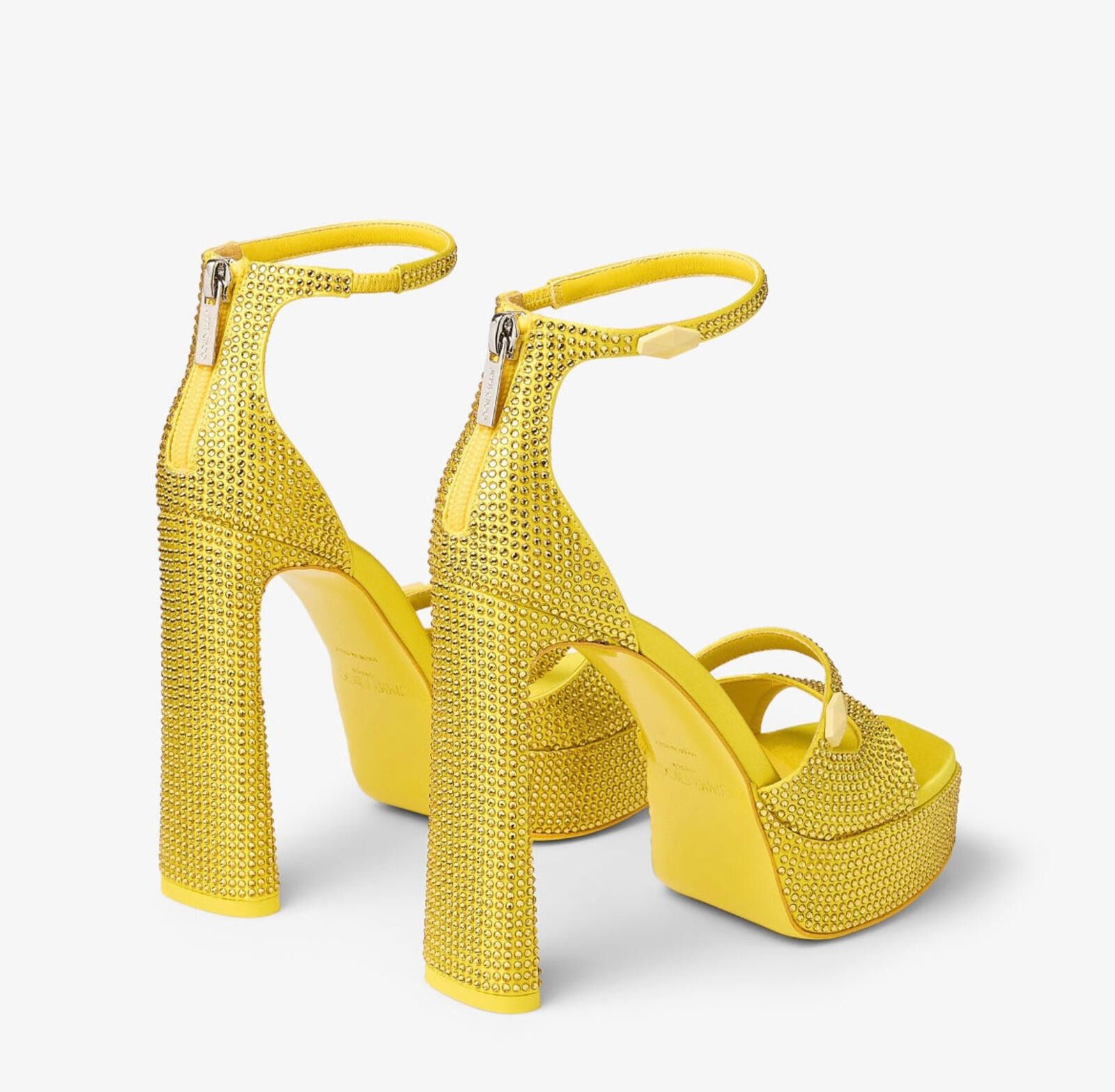 Jimmy Choo Jimmy Choo Clarissa Crystal Platforms Size US 7.5 / IT 37.5 - 4 Thumbnail