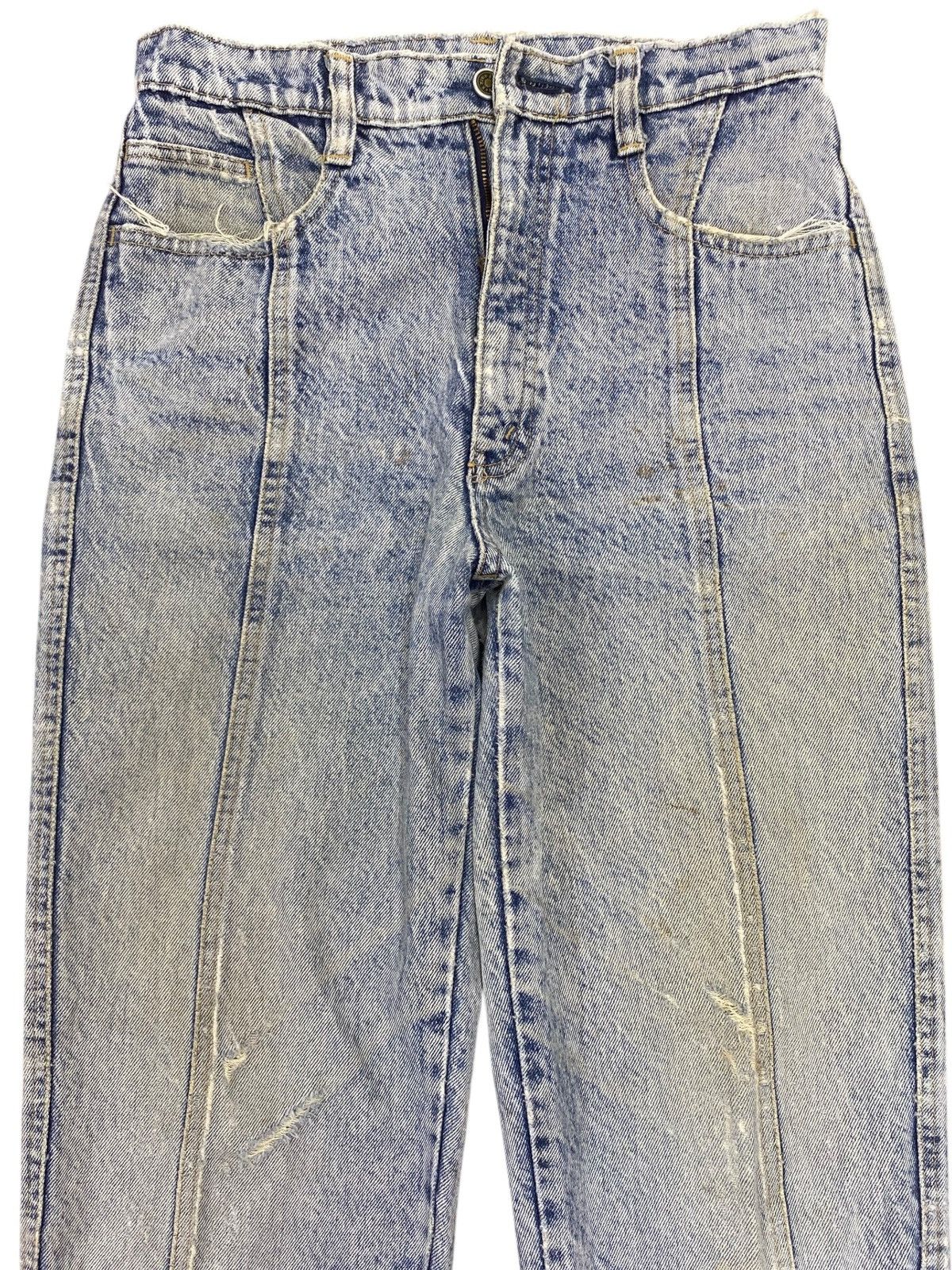 Japanese Brand Japanese Brand Blue Acid Wash Style Arrow Line Jeans Size US 28 / EU 44 - 2 Thumbnail