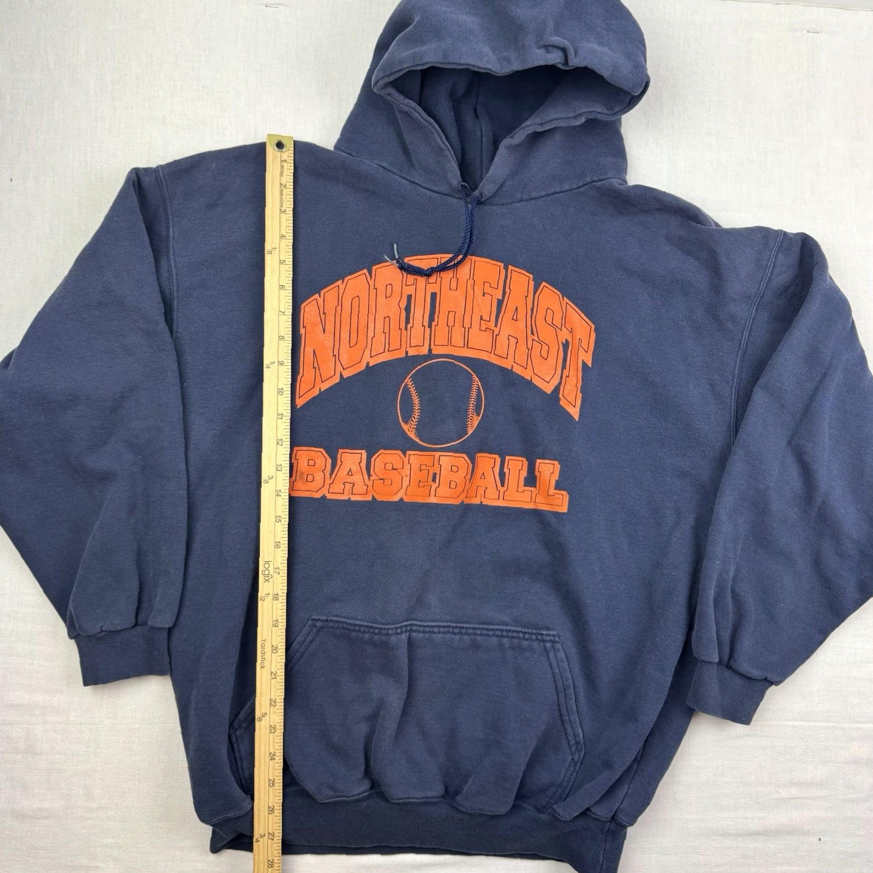 Vintage VINTAGE Northeast Baseball Hoodie Sweatshirt Men Adult XL Blue 80s Sports Pullover Classic Size US XL / EU 56 / 4 - 7 Thumbnail
