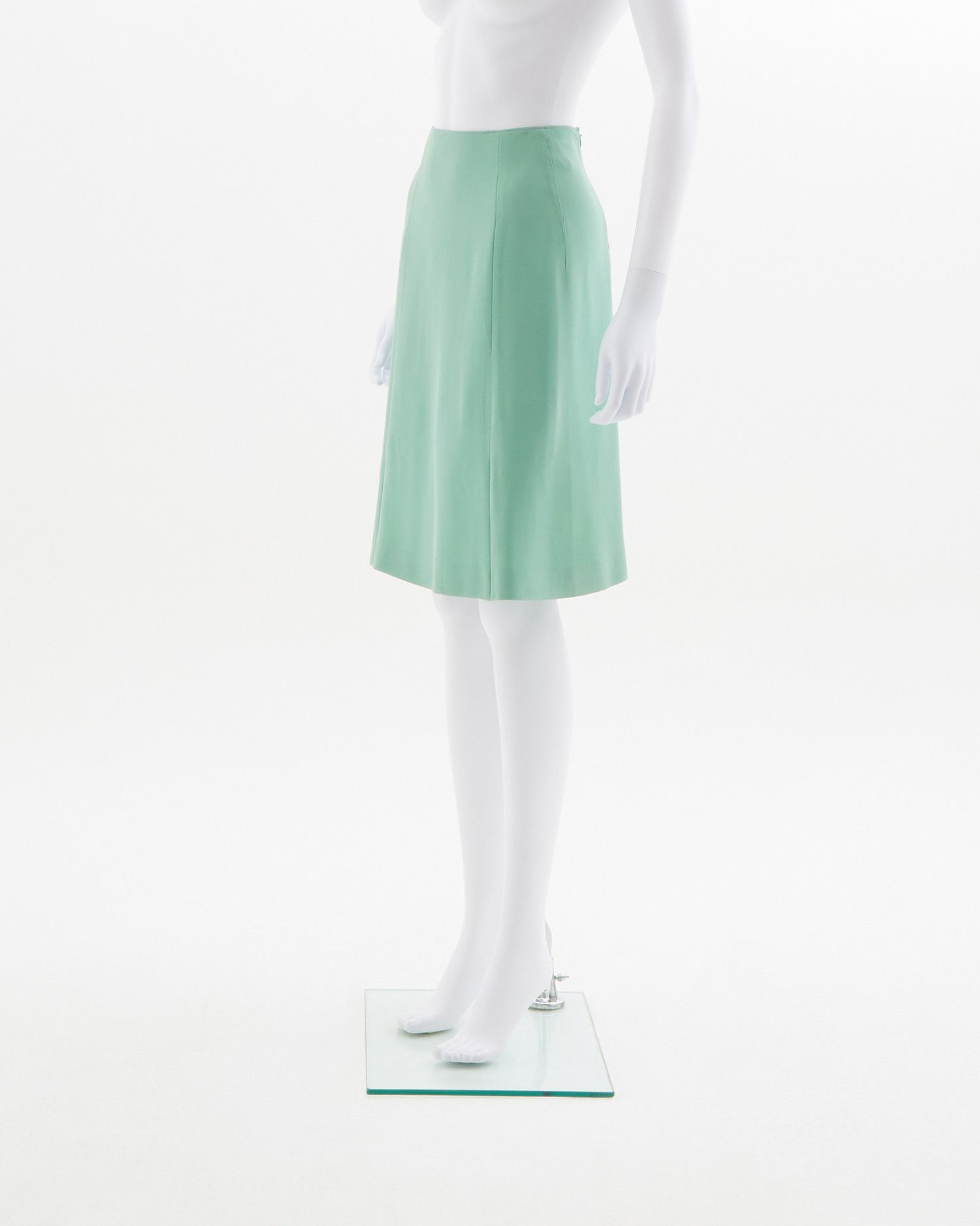 Miu Miu S/S 2004 Mint beaded embellished top & pencil skirt set Size M / US 6-8 / IT 42-44 - 7 Thumbnail