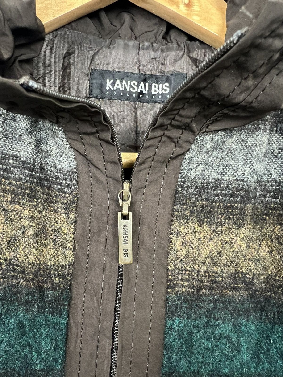 Kansai Yamamoto Kansai Bis Collection Mixed Media Striped Vest Size M / US 6-8 / IT 42-44 - 11 Thumbnail
