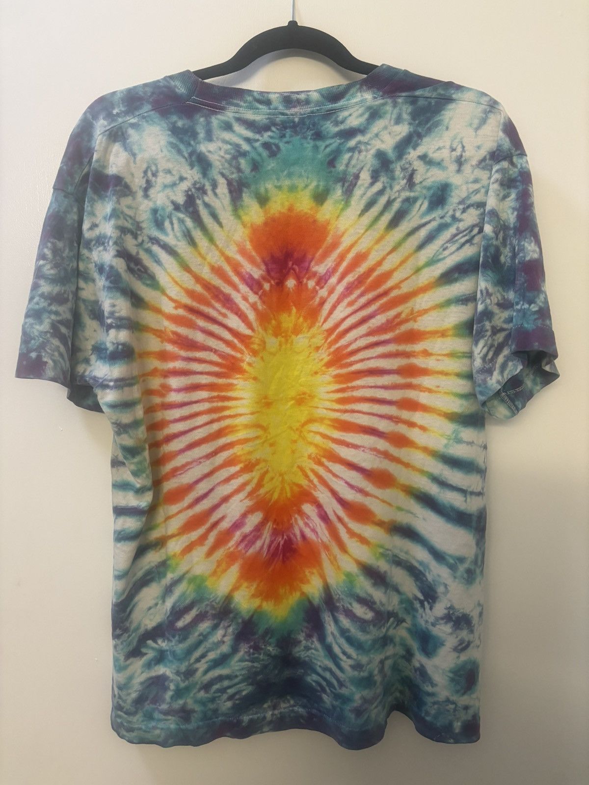 Grateful Dead 1988 Vintage Grateful Dead Eyes Of The World Tie Dye T-Shirt Size US L / EU 52-54 / 3 - 2 Thumbnail