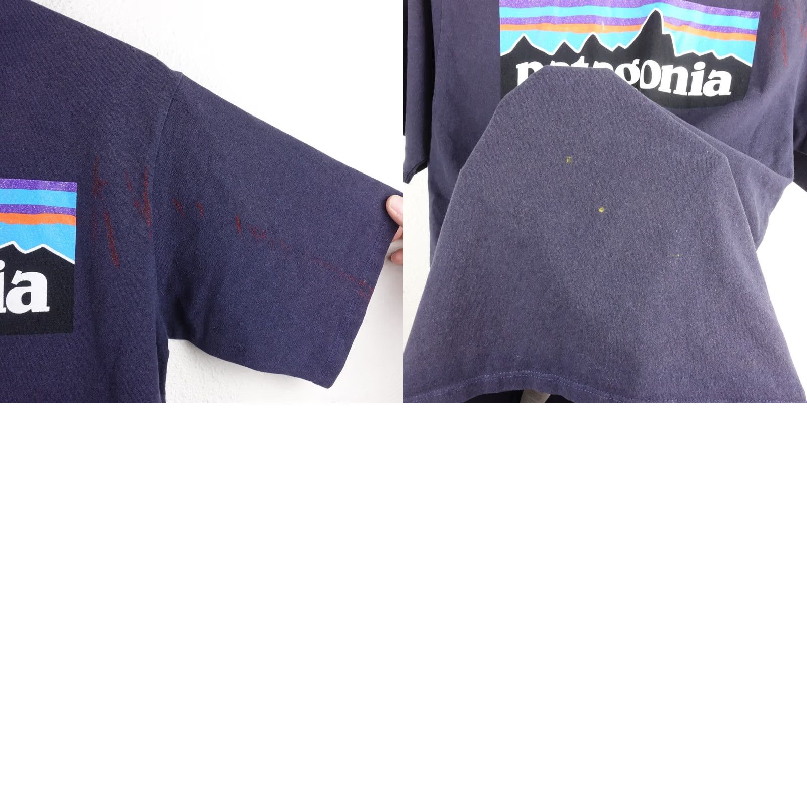 Patagonia Patagonia T-Shirt Mens Responsibili-Tee Size S Navy Logo Short Sleeve Crew Neck Mountain Breathable Size US 29 - 8 Thumbnail