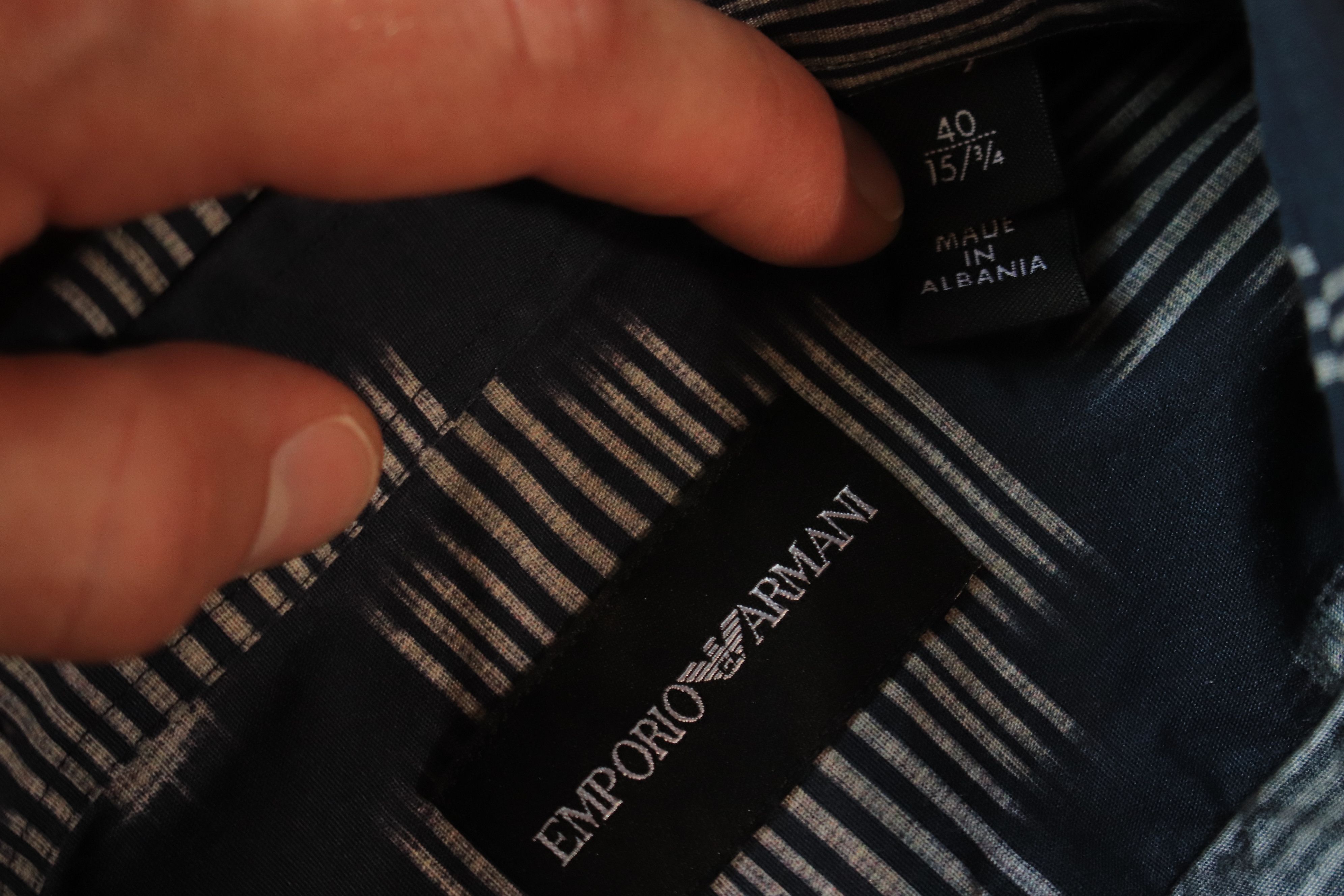 Emporio Armani Emporio Armani shirt size 40 sleeve length cotton men Size US XXS / EU 40 - 3 Thumbnail