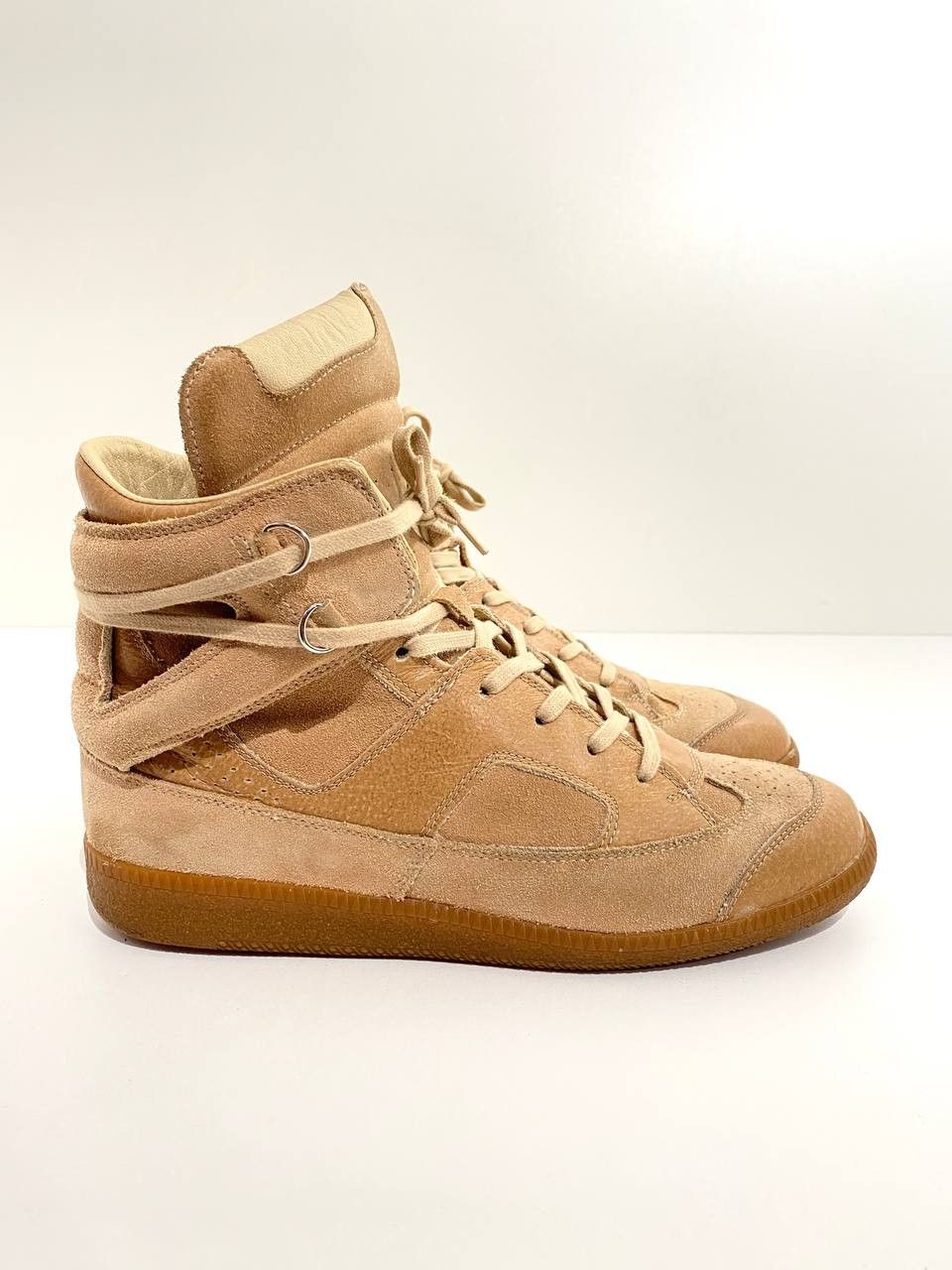 Maison Margiela Maison Margiela Hybrid Leather High Top Sneakers Vintage Size US 8 / IT 38 - 2 Thumbnail