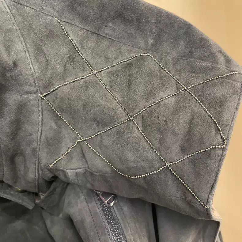 Brunello Cucinelli Brunello Cucinelli Black and Grey Leather Studded Waistcoa Size S / US 4 / IT 40 - 9 Thumbnail
