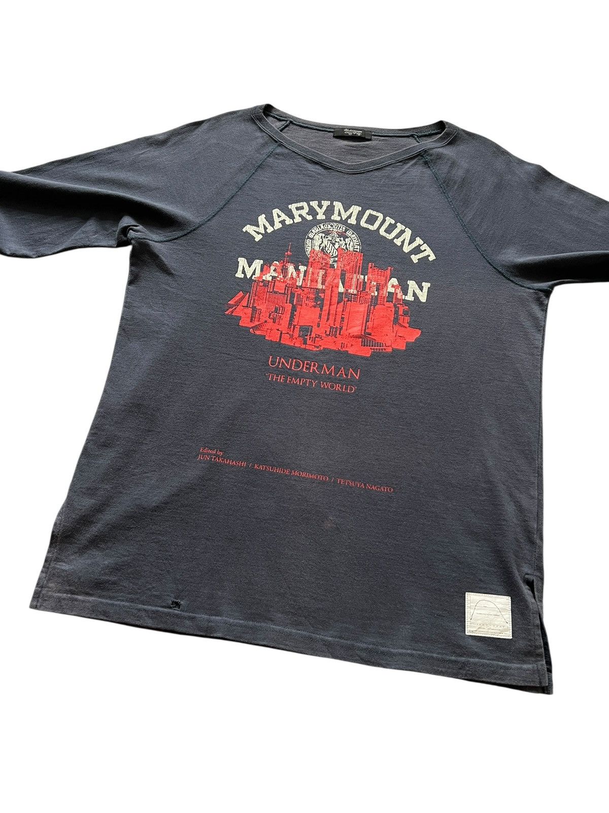Undercover Undercover SS11 ‘Underman” Sun Faded Distressed Raglan Tee Size US M / EU 48-50 / 2 - 10 Thumbnail