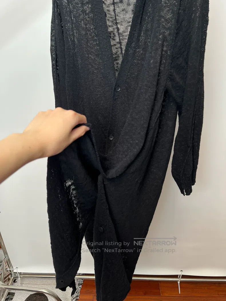 Yohji Yamamoto YOHJI YAMAMOTO Cloak V-neck diagonal button knit sweater Size US L / EU 52-54 / 3 - 5 Thumbnail