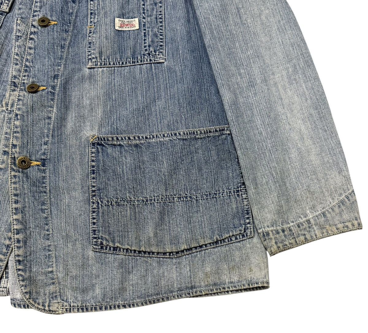 Edwin Vintage Edwin Chore Worker Distressed Denim Jacket Size US M / EU 48-50 / 2 - 3 Thumbnail