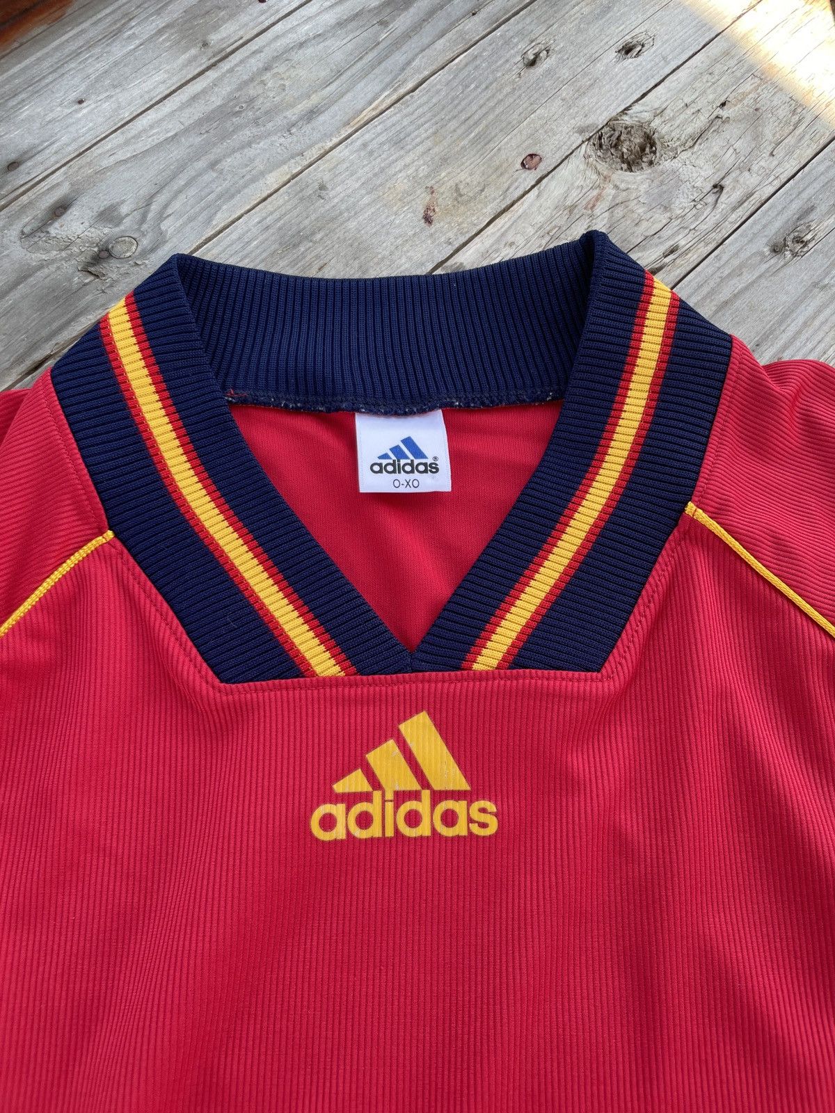 Vintage Vintage 90’s Adidas Spain Home Size US XL / EU 56 / 4 - 3 Thumbnail