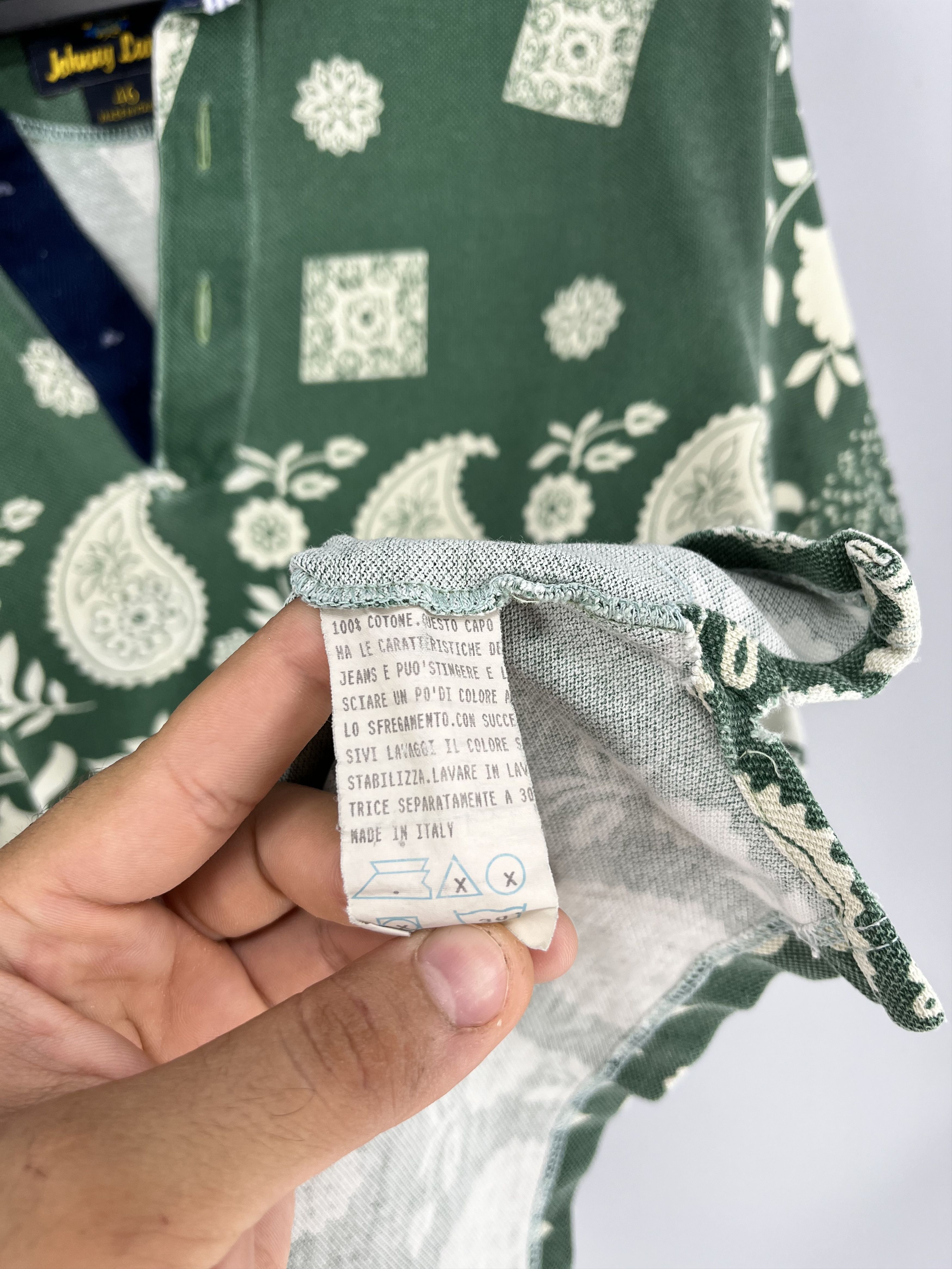 Vintage Vintage Johnny Lambs Milano polo Italy Paisley Size US M / EU 48-50 / 2 - 10 Thumbnail
