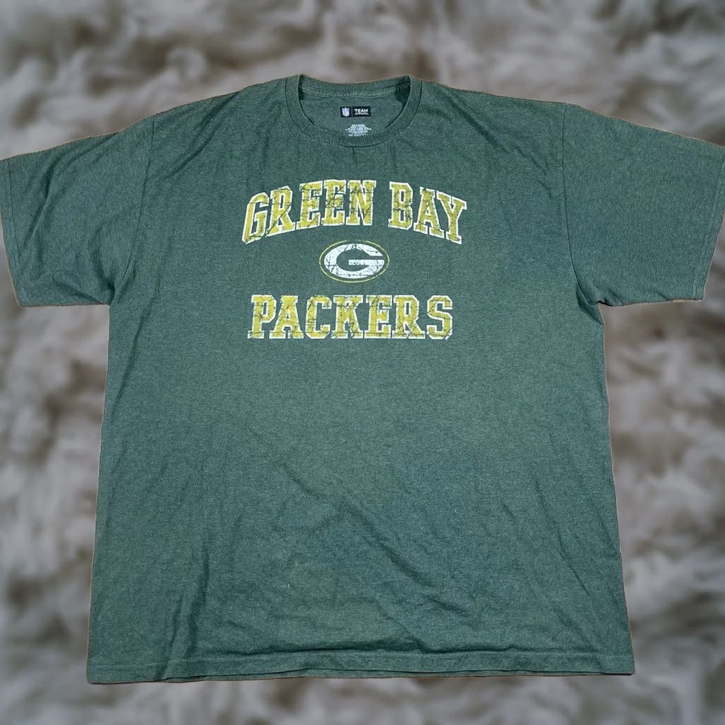 NFL NFL Green Bay Packers Team Apparel T-Shirt Adults 2XL Green Crewneck ShortSleeve Size US XXL / EU 58 / 5 - 1 Thumbnail