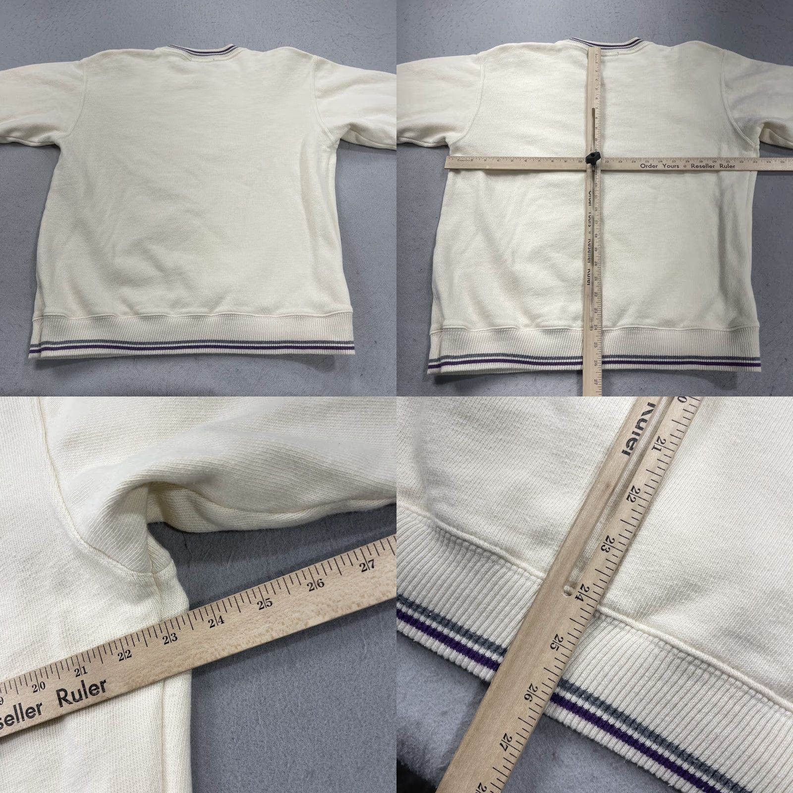 Eddie Bauer VINTAGE Eddie Bauer Sweatshirt Mens M Polar Express Ringer Crewneck 90s Ivory Cotton Fleece Logo Pullover Size US M / EU 48-50 / 2 - 8 Thumbnail