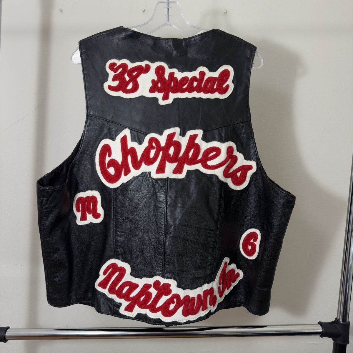 Genuine Leather Vintage Genuine Leather Vest with patches and embroidery Size US XL / EU 56 / 4 - 1 Thumbnail