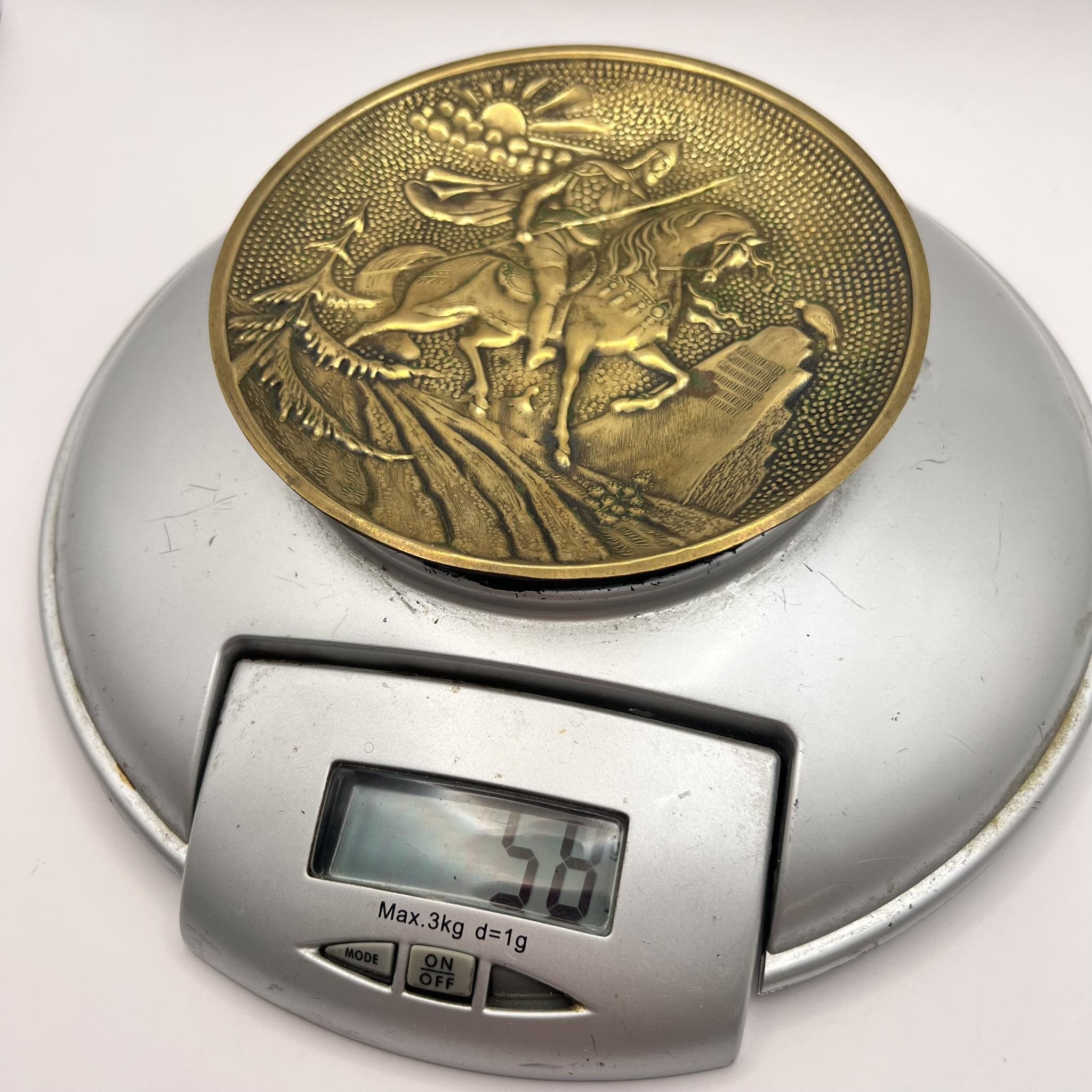 Vintage Vintage soviet Wall Plate Ashtray Brass Myth Fairytale Folk Size ONE SIZE - 3 Thumbnail