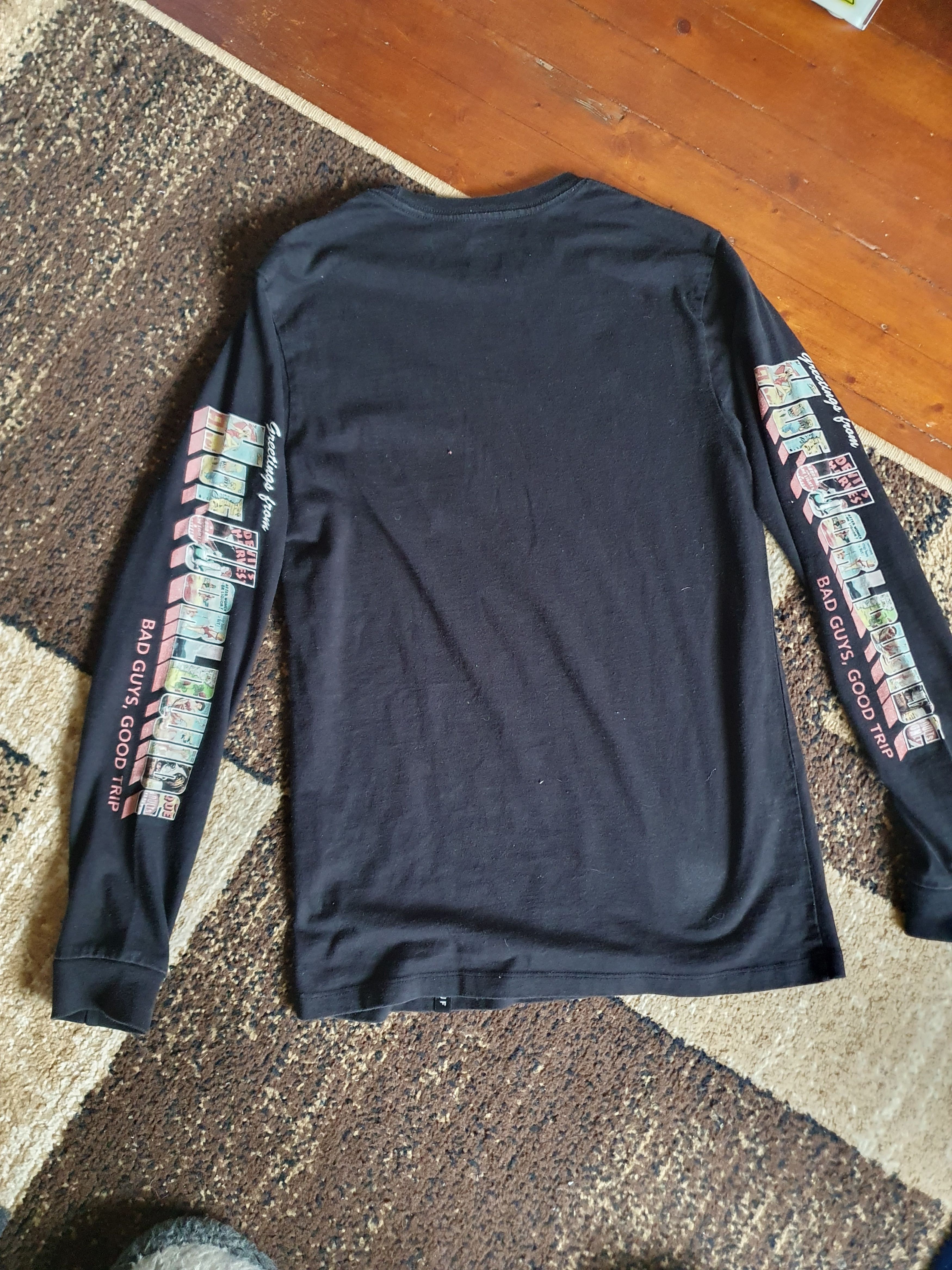 Huf Huf Worldwide Bad Guys,Good Trip Long Sleeve Pocket tee sz S Size US S / EU 44-46 / 1 - 13 Thumbnail
