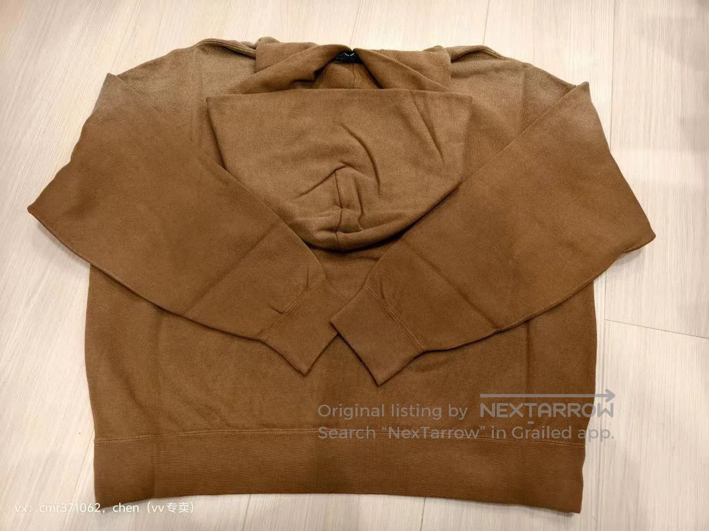 Visvim Brown Hoodie with Kangaroo Pocket, Size L. Size US L / EU 52-54 / 3 - 4 Thumbnail