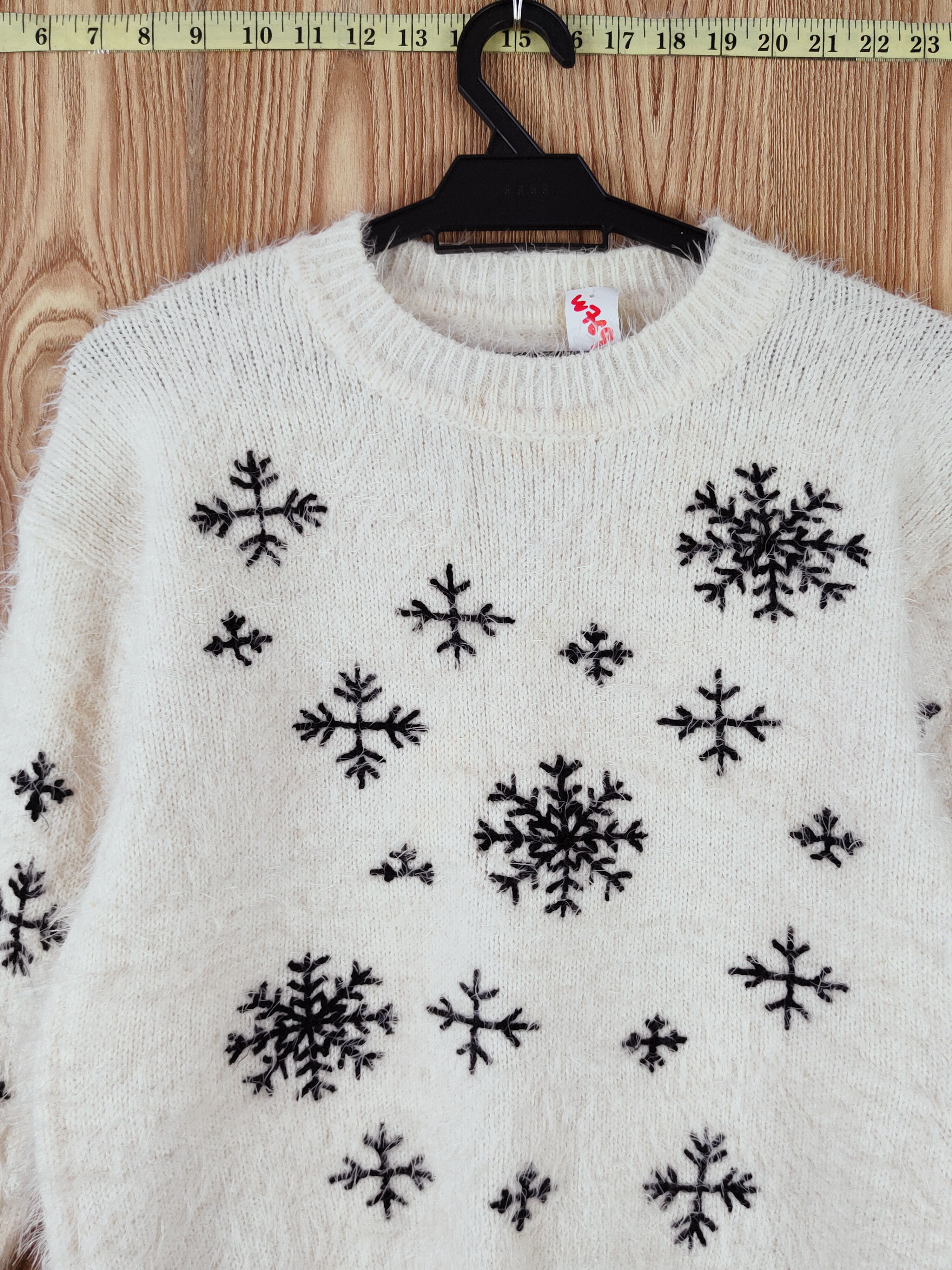 Japanese Brand Japanese Brand Ivory Shag Shaggy Fur Mohair Knitwear #W769 Size S / US 4 / IT 40 - 2 Thumbnail