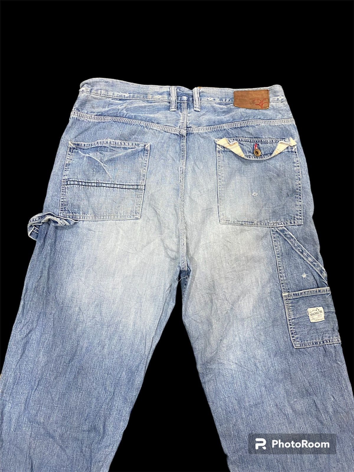ANACHRONORM SUPER DESTROYED BAAGY PANTS ANACHRONORM DOUBLE KNEE DESIGN Size US 36 / EU 52 - 6 Thumbnail