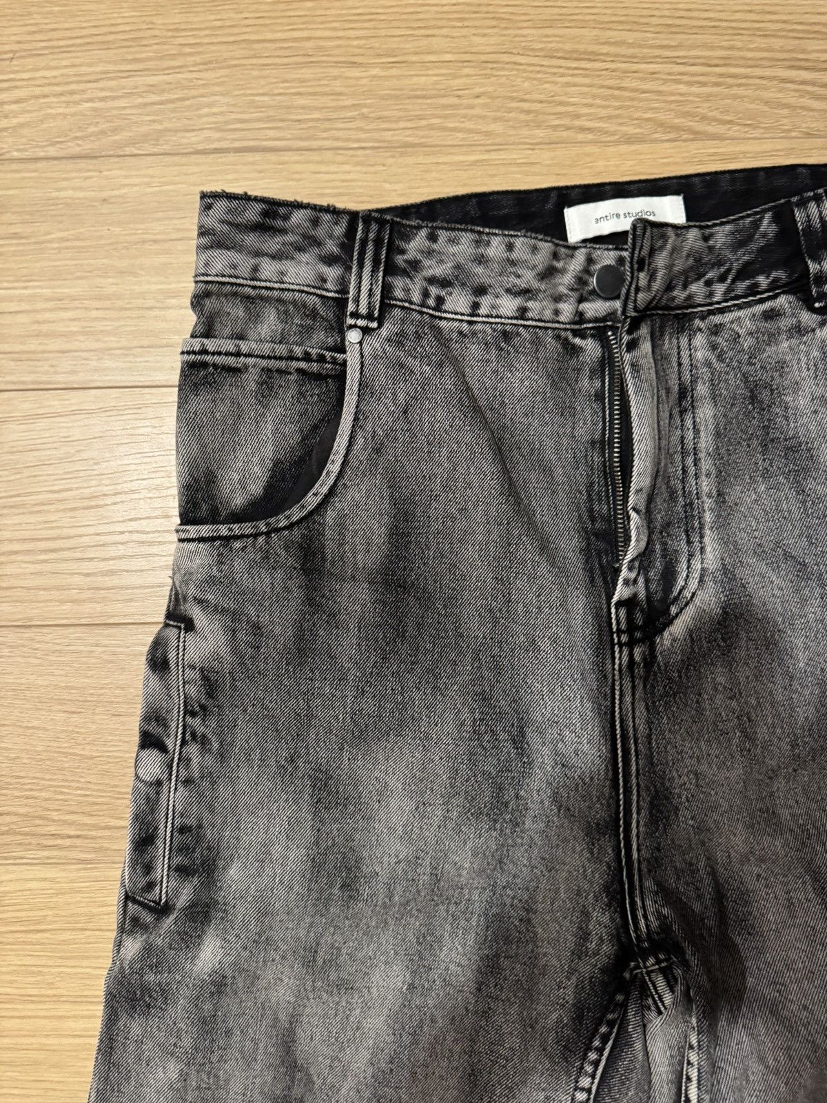 Entire Studios Entire Studios Black/Grey Washed Denim Size US 30 / EU 46 - 3 Thumbnail