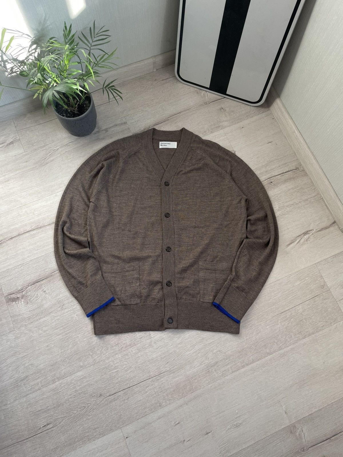 Japanese Brand Rare Universal Works Merino Wool Cardigan Y2k Sweater Size US L / EU 52-54 / 3 - 1 Thumbnail