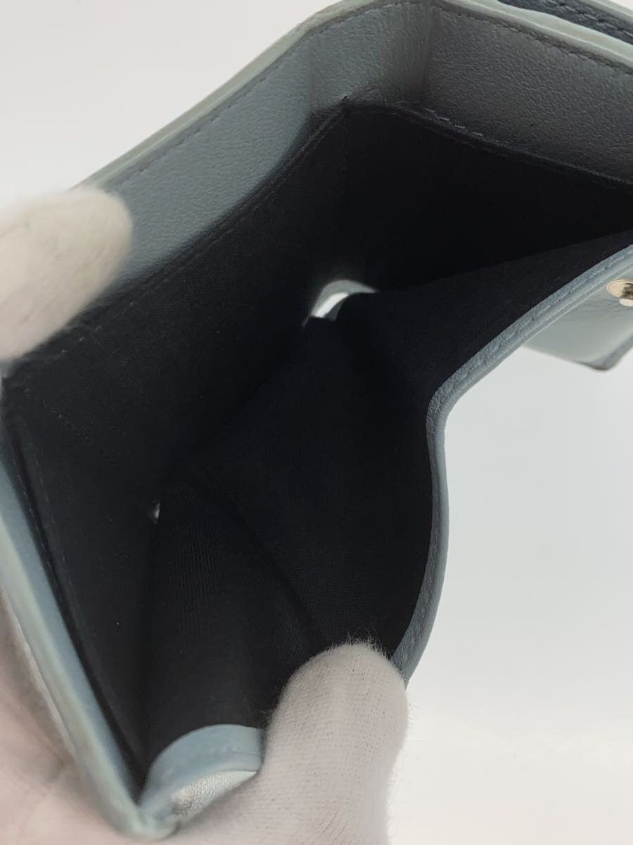 Balenciaga Balenciaga Leather Tri-Fold Wallet Blue Size ONE SIZE - 6 Thumbnail