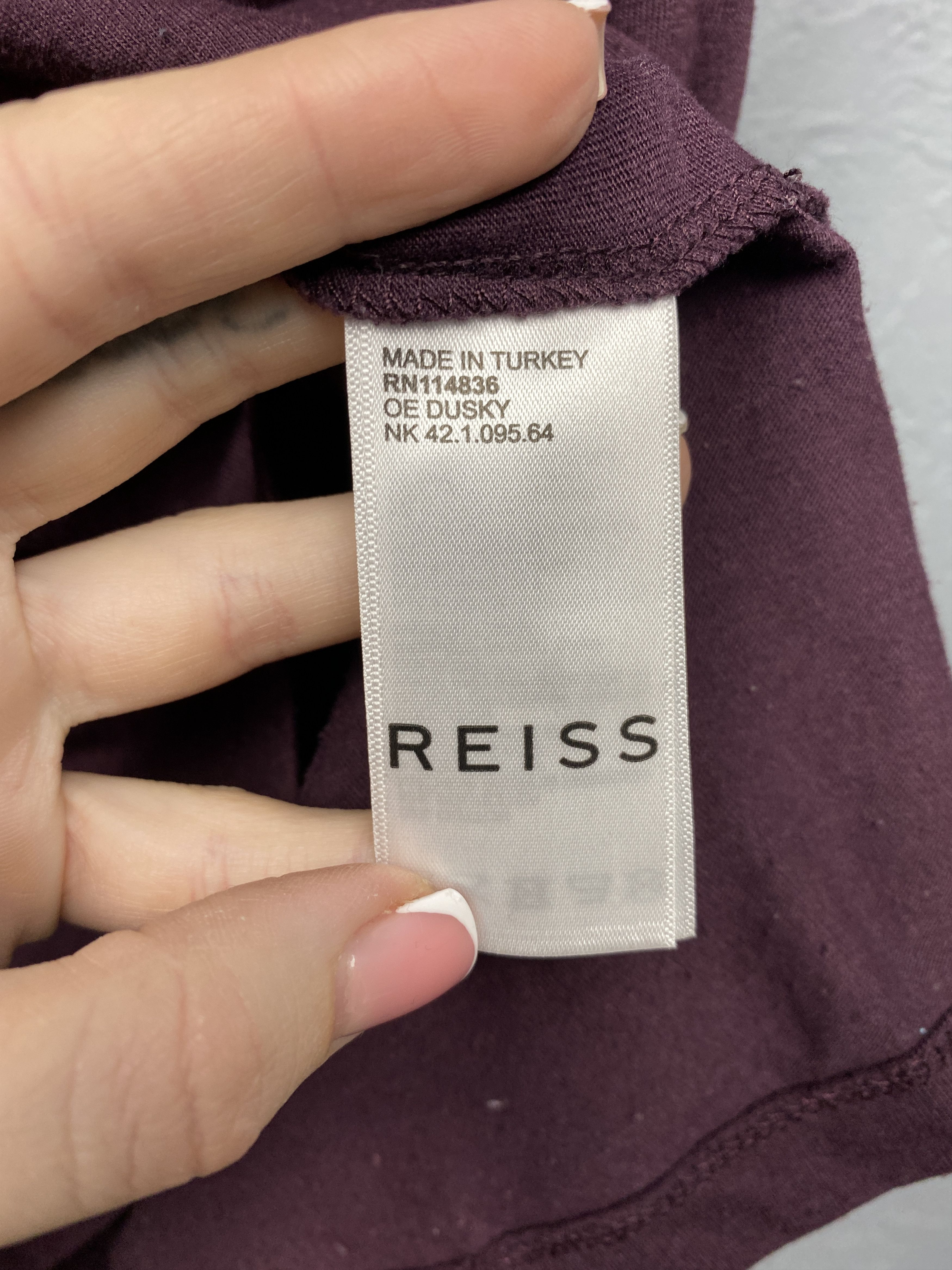 Reiss Reiss Mens V-Neck T-Shirt Size US S / EU 44-46 / 1 - 4 Thumbnail