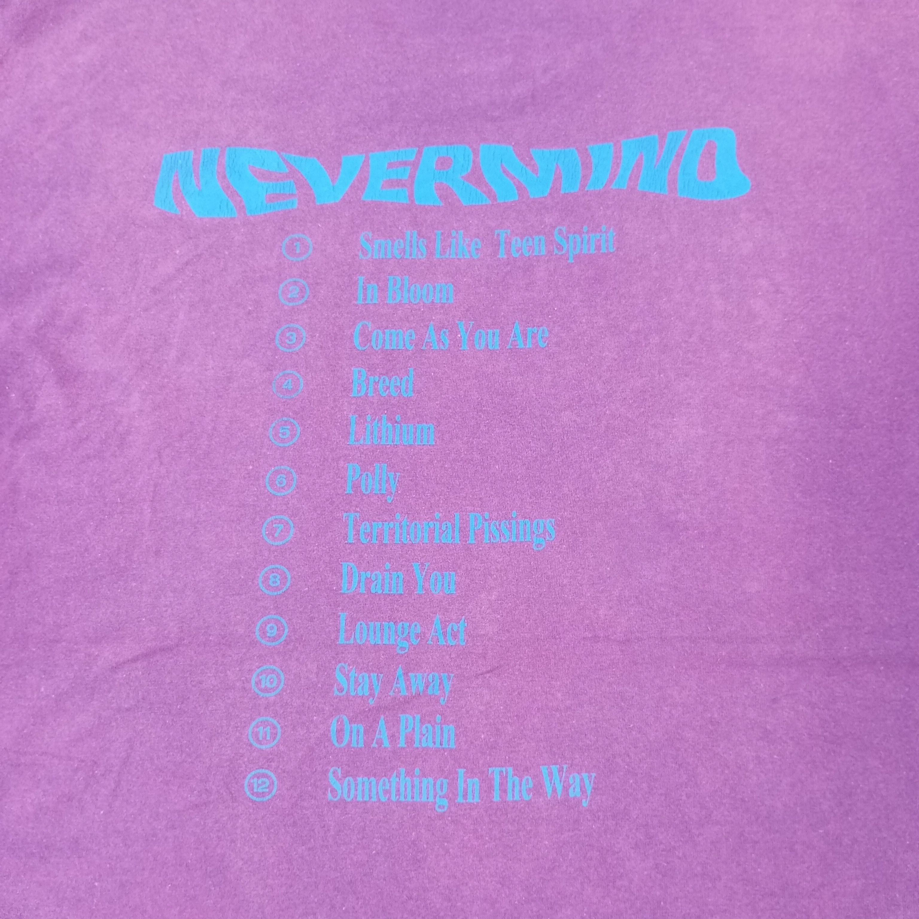 Band Tees × Vintage Nirvana Nevermind Band Music Album Cover Style Tshirt Size US L / EU 52-54 / 3 - 4 Thumbnail