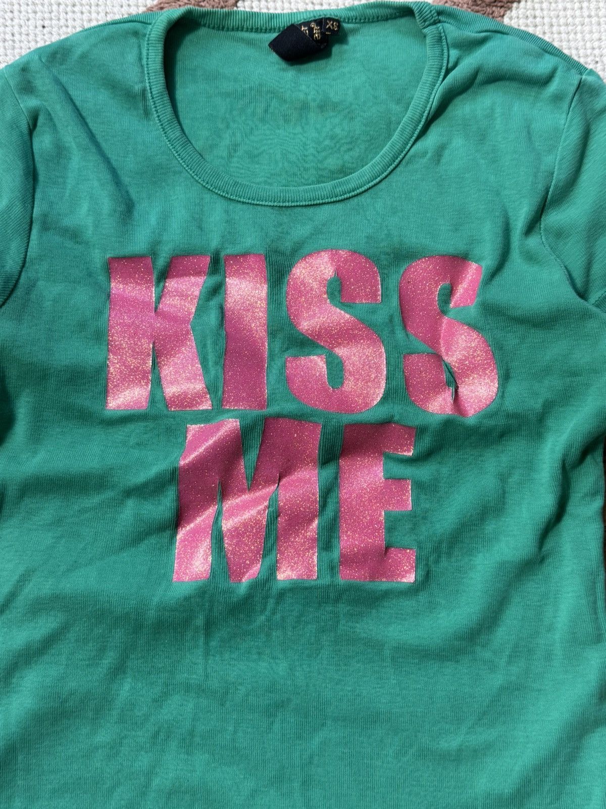 Vintage VINTAGE KISS ME HUMOUR TEE SHIRT Size XS / US 0-2 / IT 36-38 - 4 Thumbnail