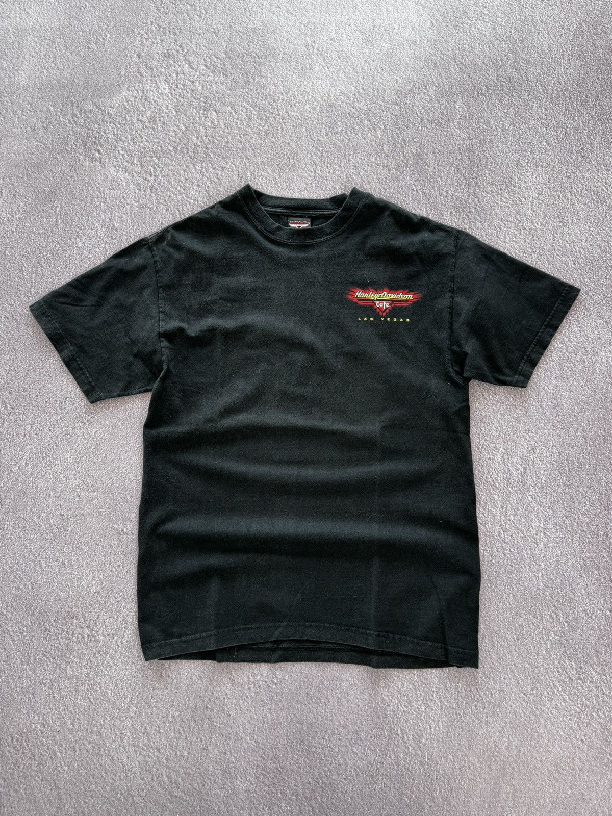 Harley Davidson 90’s Harley Davidson Faded Look Crazy Print Biker T-Shirt Size US L / EU 52-54 / 3 - 2 Thumbnail