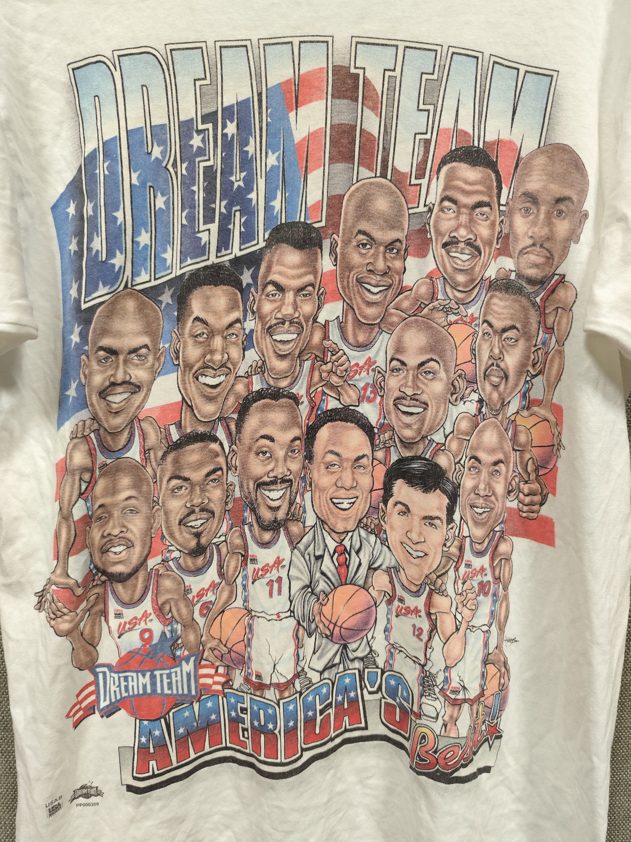 Pro Player Vintage 90s T Shirt Usa Dream Team Basketball Size US M / EU 48-50 / 2 - 3 Thumbnail