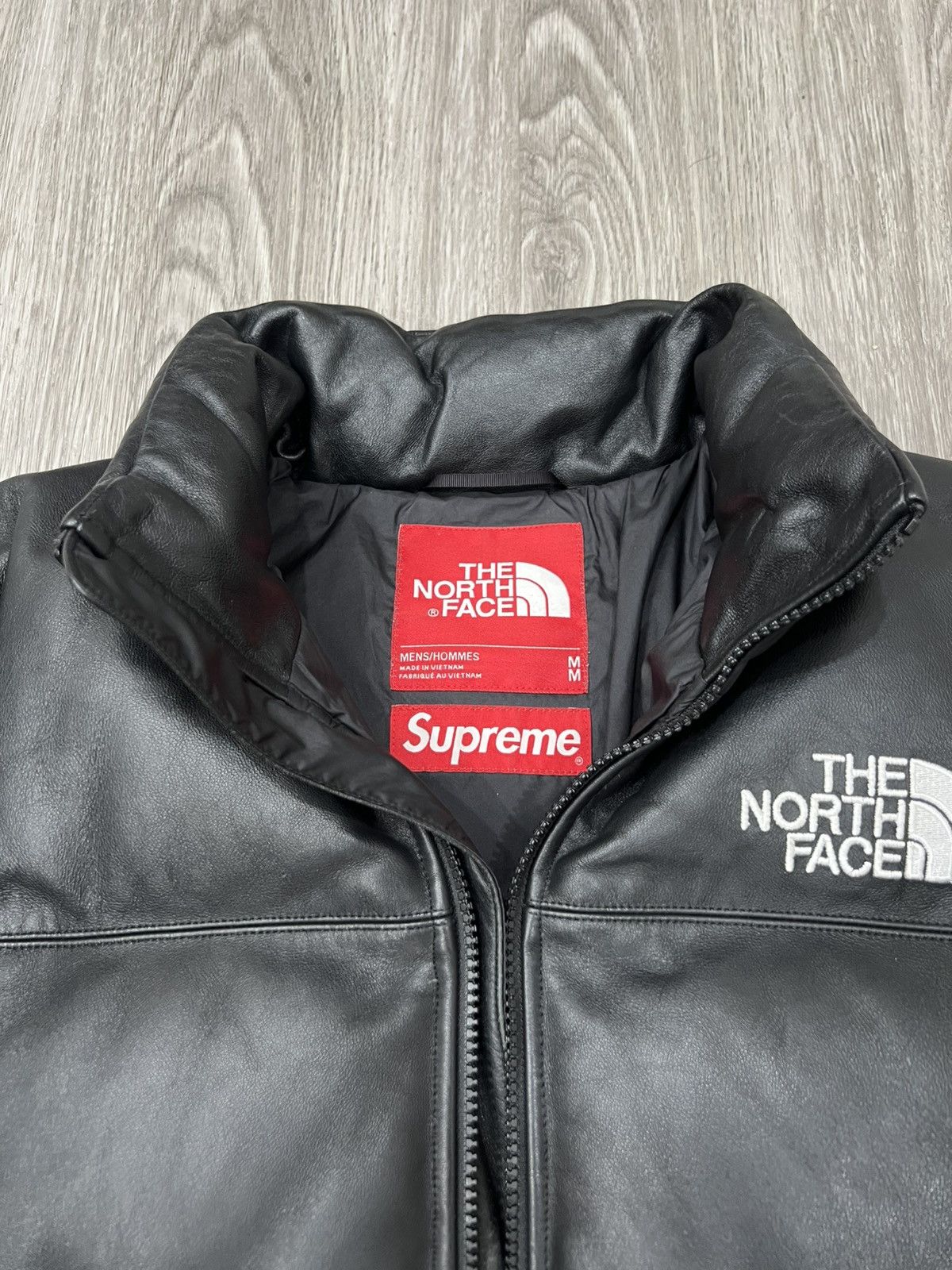 Supreme × The North Face Supreme x The North FW17 Leather Nuptse Jacket Size US M / EU 48-50 / 2 - 6 Thumbnail