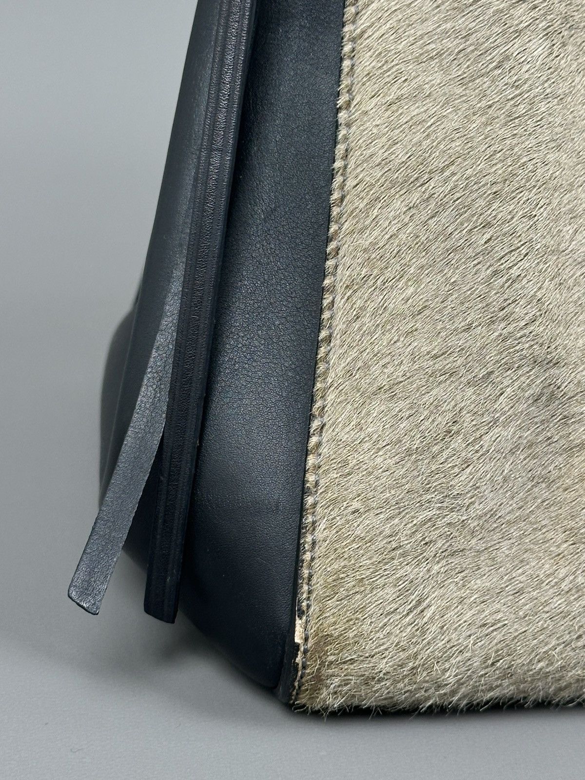 Celine Celine - Edge Pony-Style Calfskin Leather - Handle Bag Size ONE SIZE - 12 Thumbnail