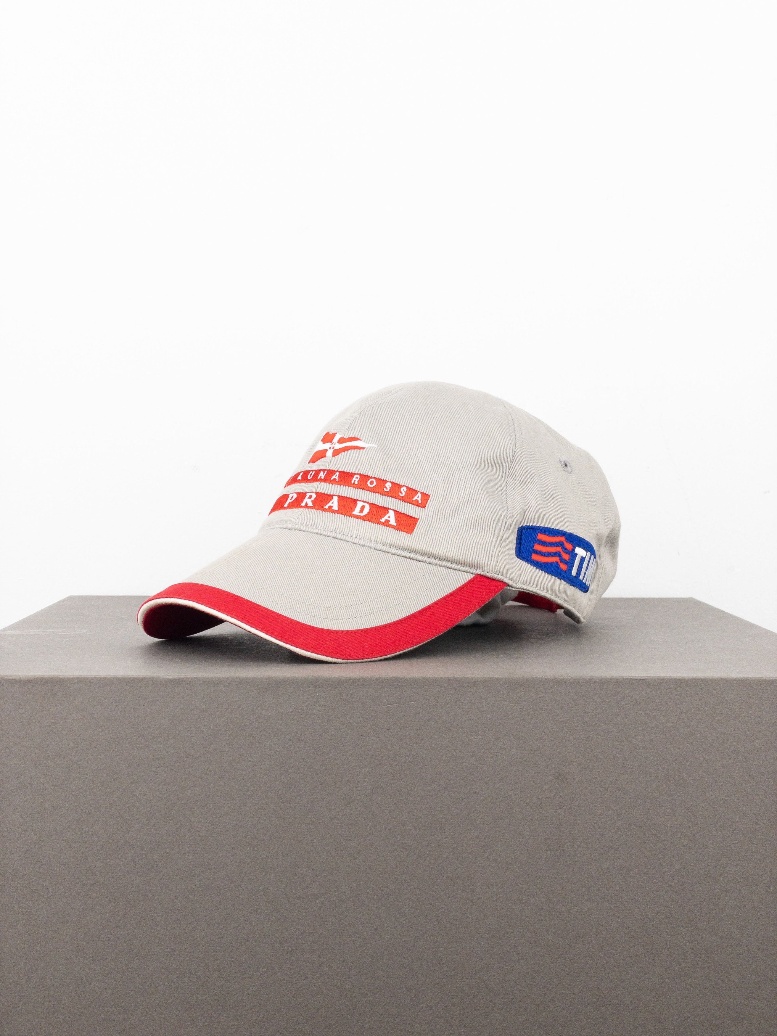 Prada 2003 Luna Rossa challenge sailing red tab line logo hat
