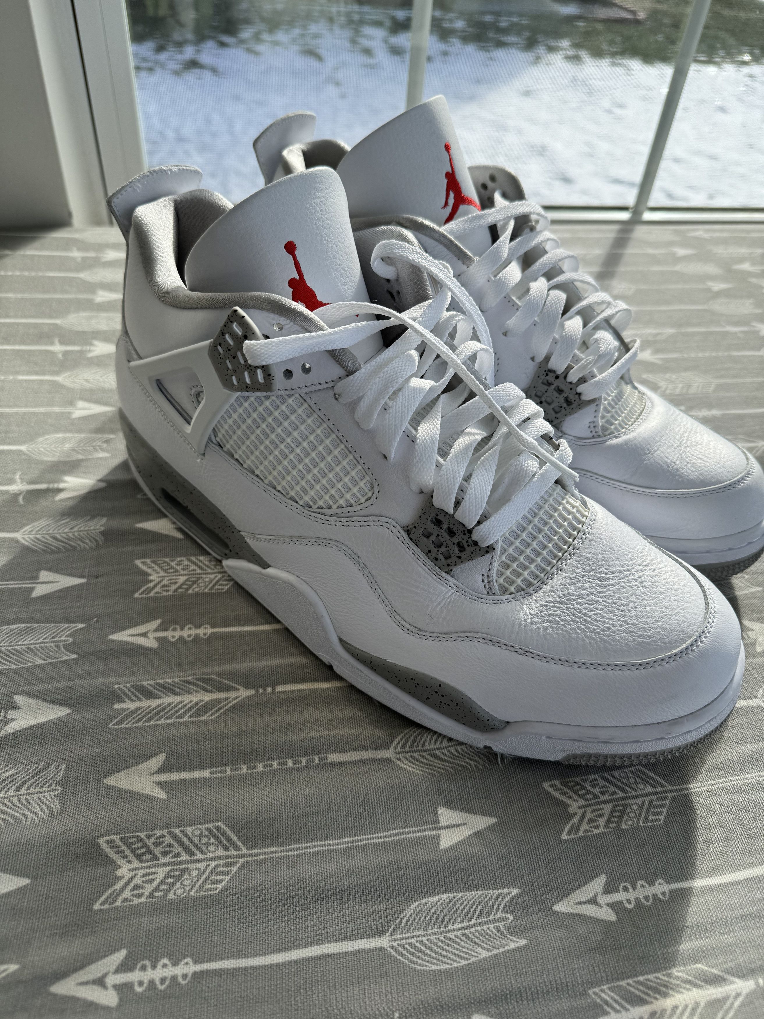 Jordan Brand Air Jordan 4 Retro 'White Oreo' Size US 14 / EU 47 - 2 Thumbnail