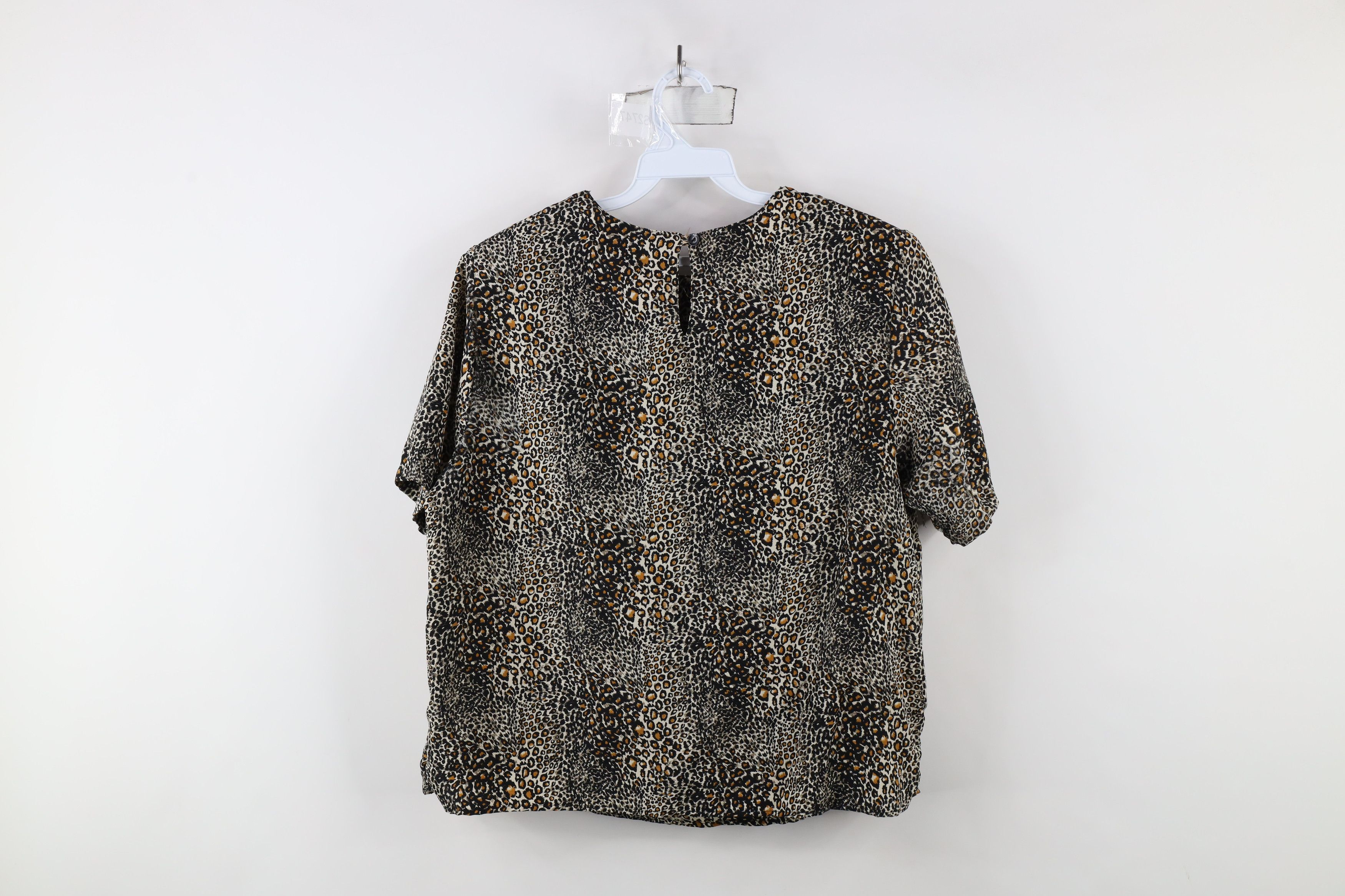 Vintage Vintage 90s Streetwear Leopard Cheetah Blouse Shirt USA Size L / US 10 / IT 46 - 10 Thumbnail