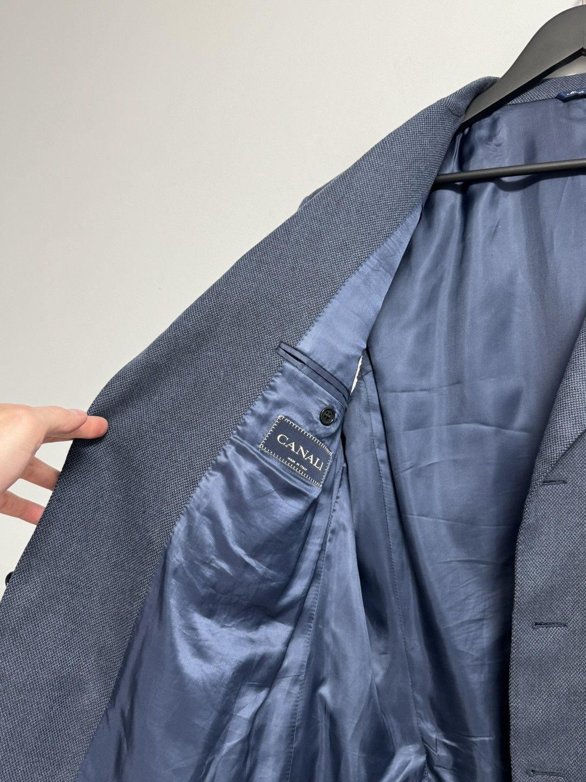 Canali Canali Blazer Men’s Blue Luxury Lana 58-R Size Size 54L - 10 Thumbnail