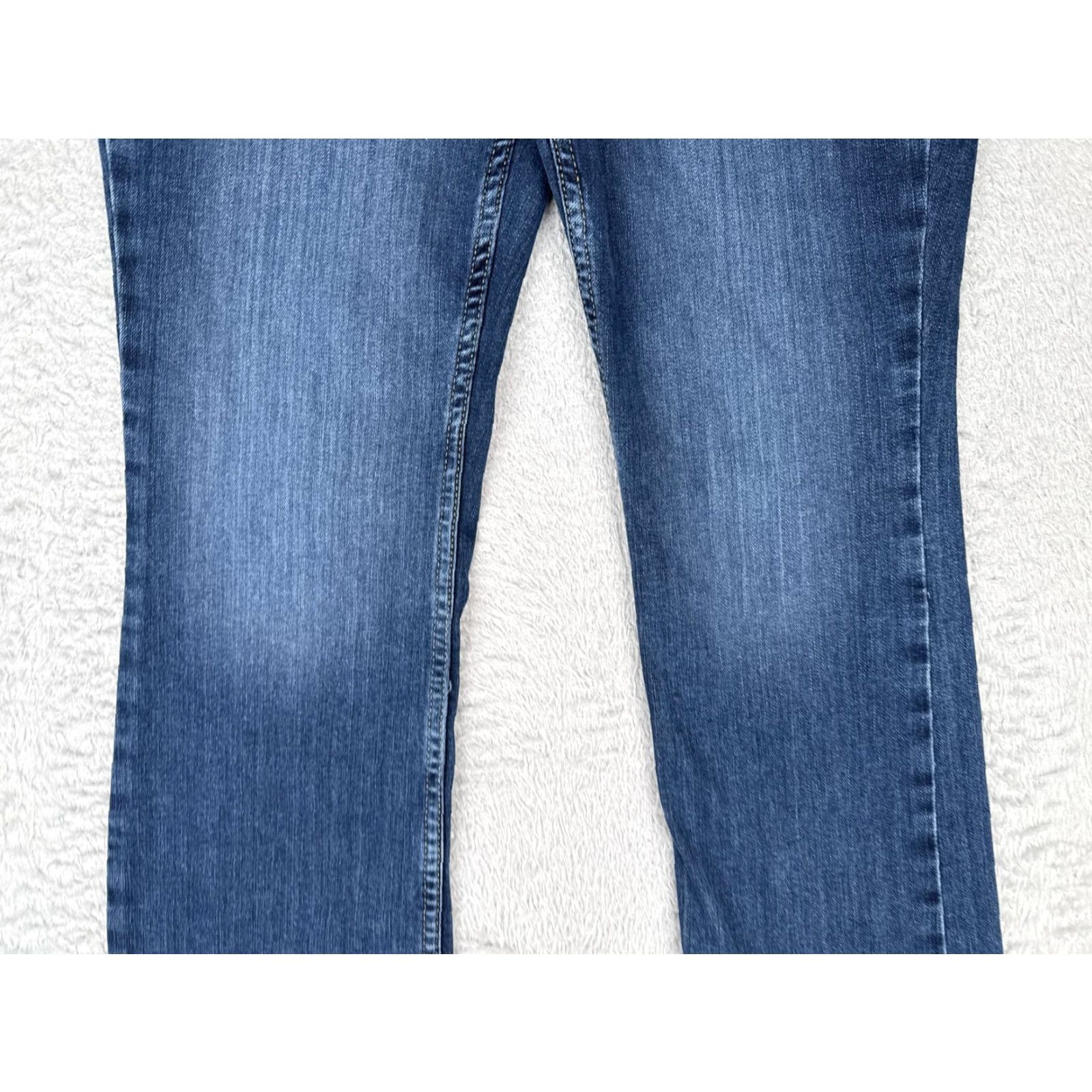 Lee Lee Jeans Women 30x29 Jeans Blue Bootcut Denim Stretch Mid Rise 90s City USA Womens Size 30" / US 8 / IT 44 - 3 Thumbnail