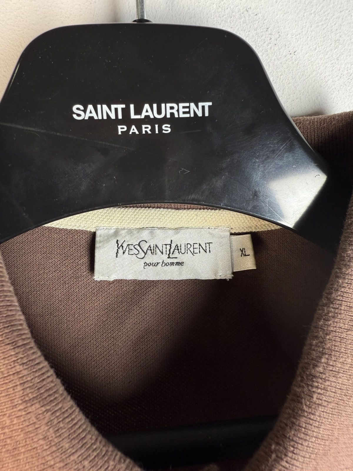 Yves Saint Laurent Brown YSL Polo Soft YSL Shirt YSL Tee Size US XL / EU 56 / 4 - 4 Thumbnail